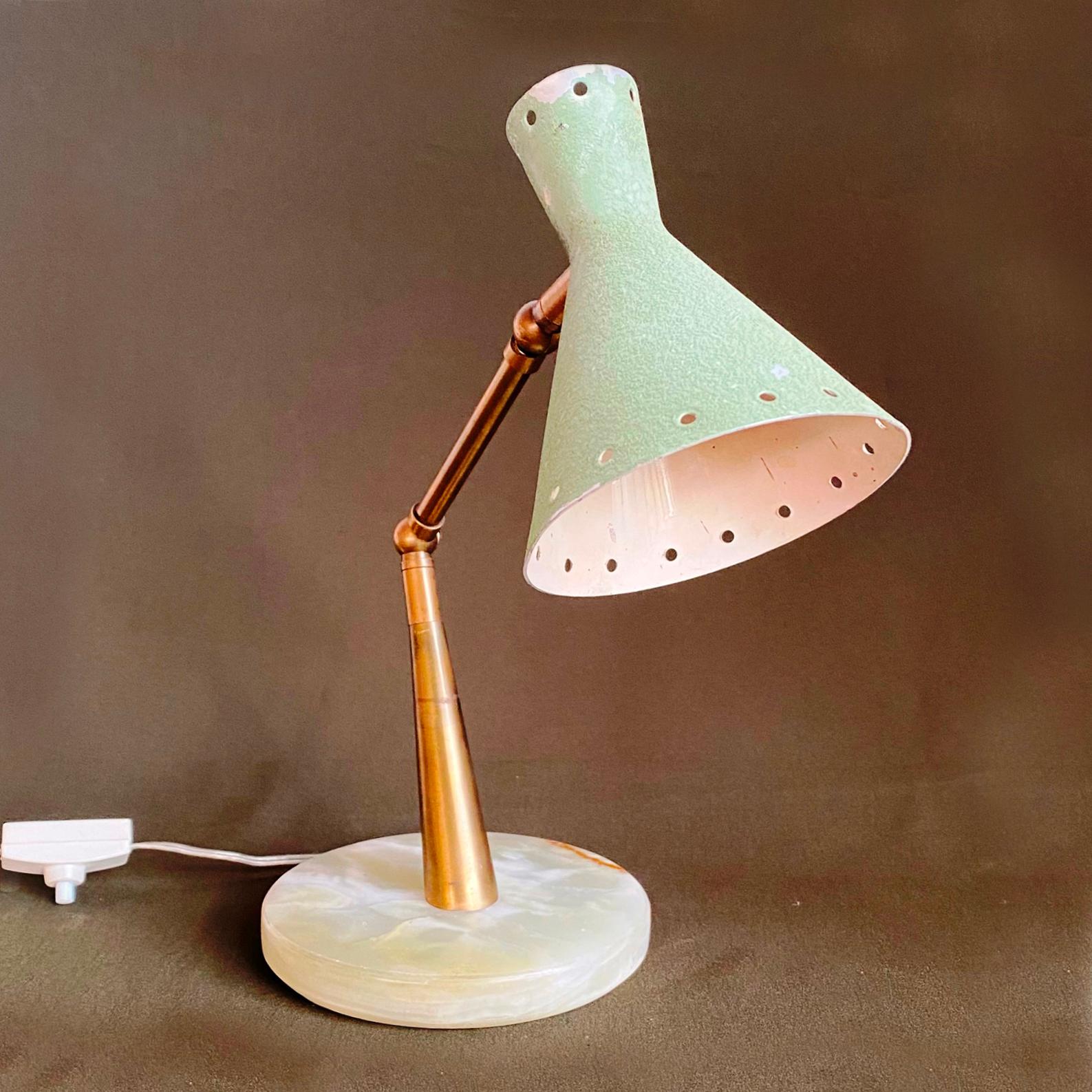 Mid-Century Modern Table Lamp Attributed to Lumi, Italy 1950s For Sale