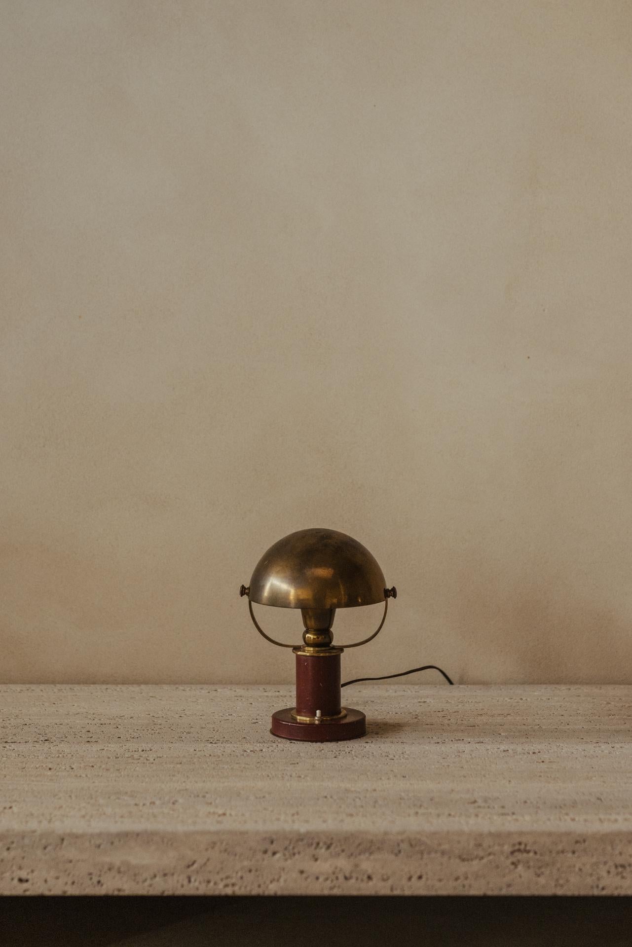 Brass Table Lamp Attributed to Paul Dupré-Lafon, France, 1920s–1930s For Sale
