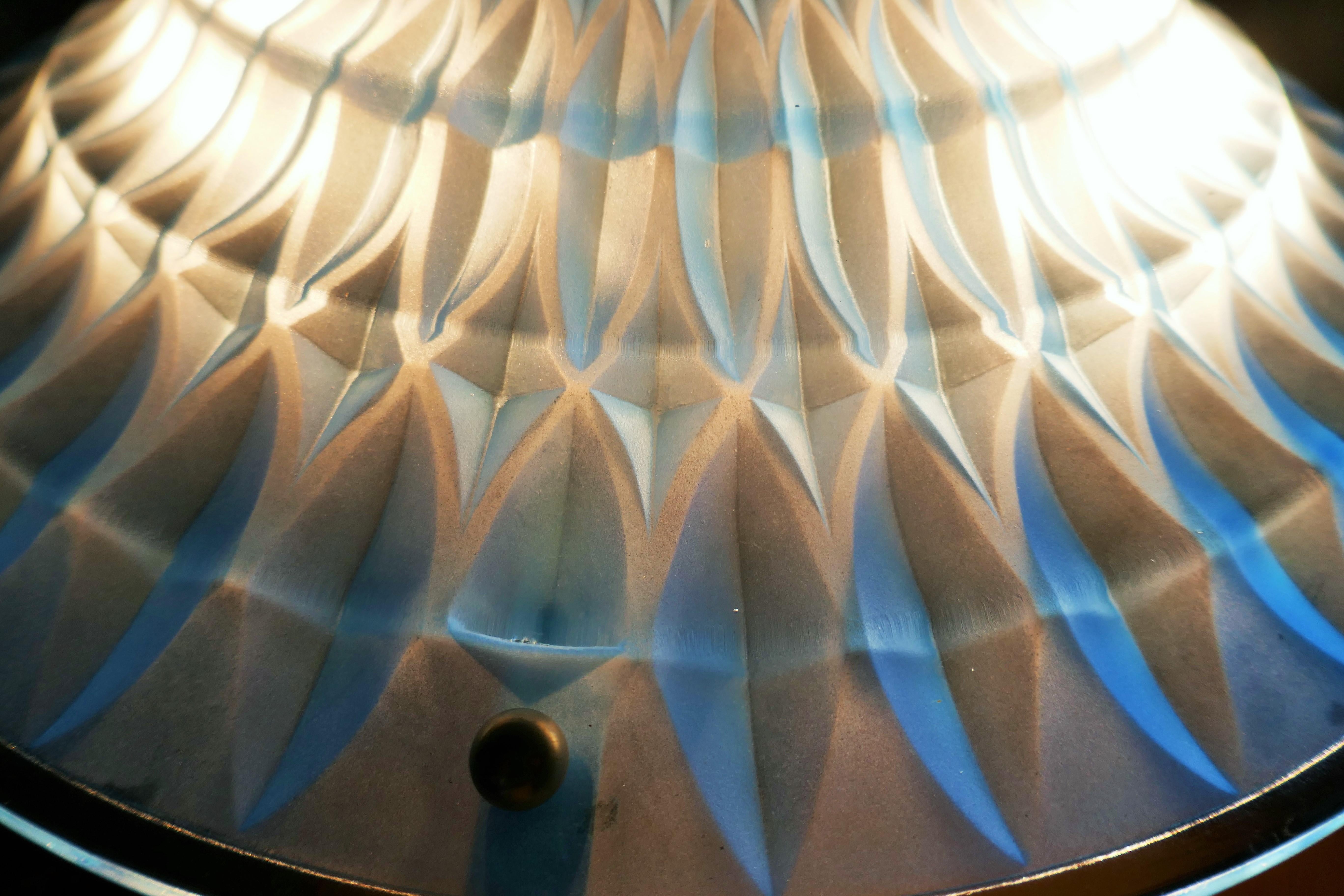 Tischlampe, Rene Lalique zugeschrieben im Angebot 4