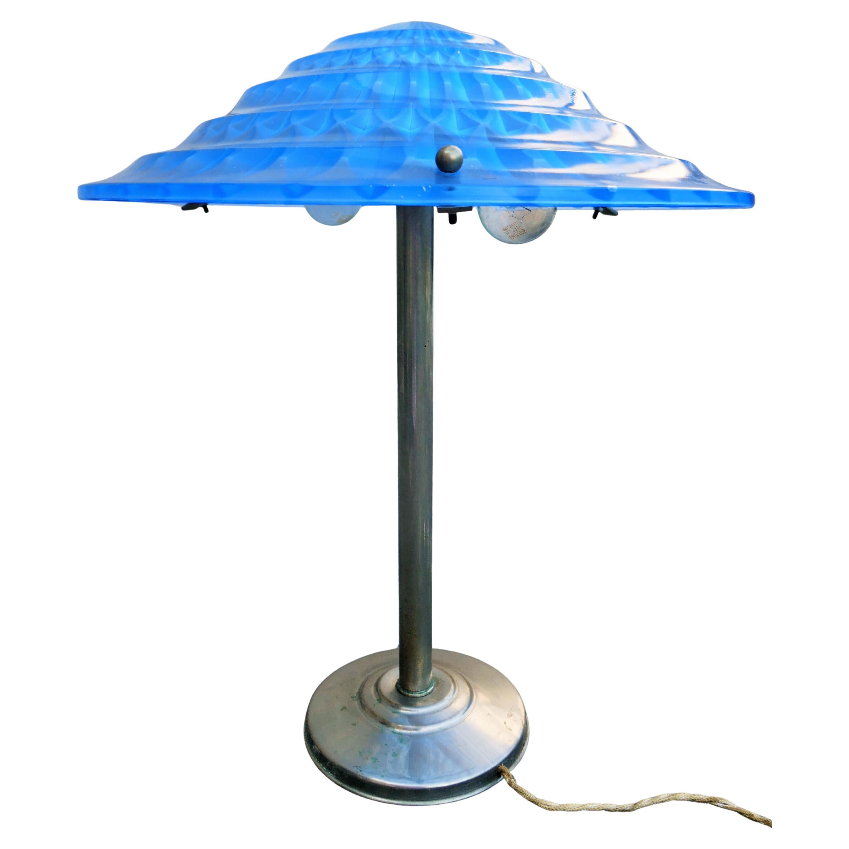 Tischlampe, Rene Lalique zugeschrieben im Angebot