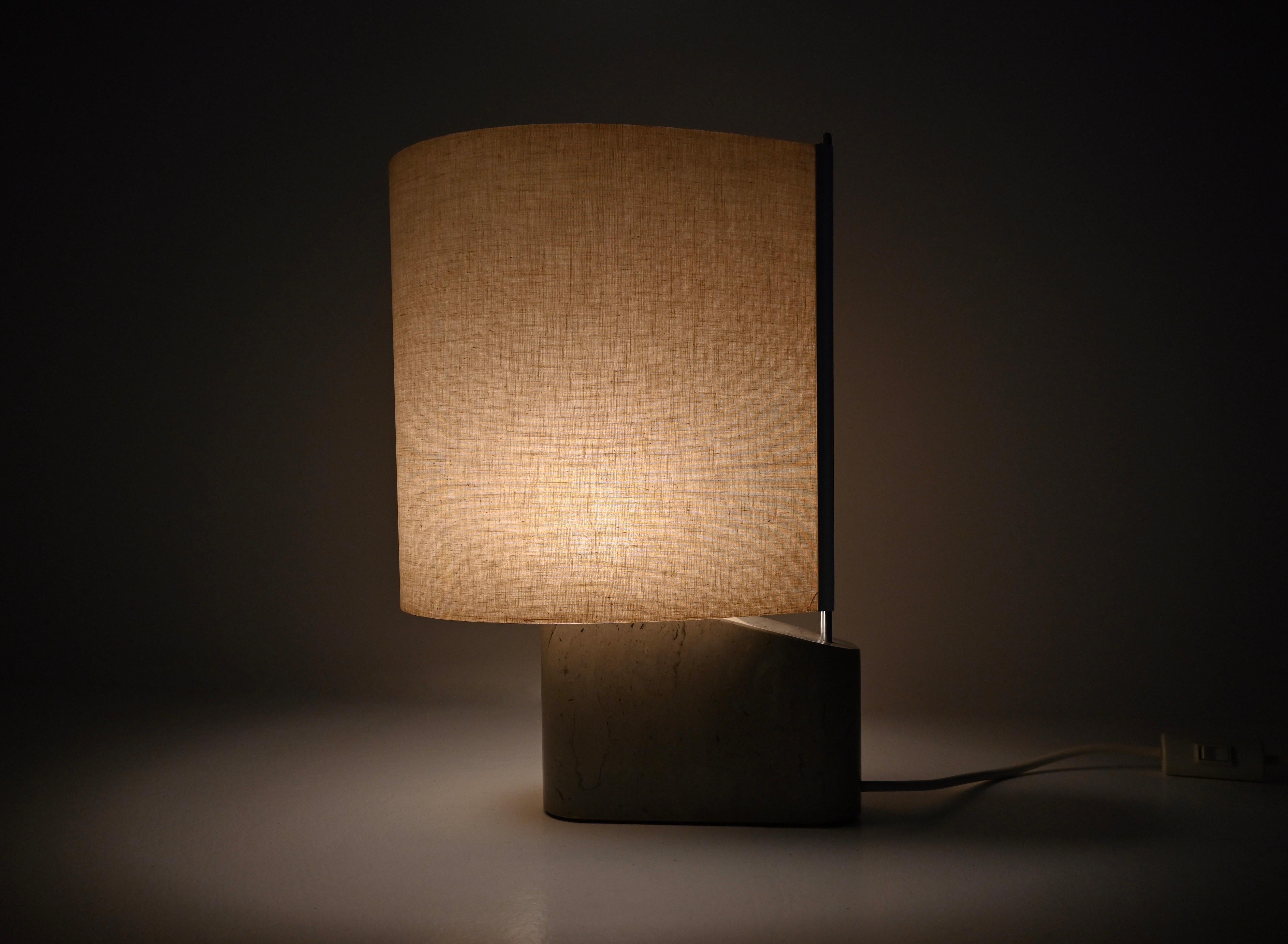 Fabric Table Lamp attributed to Tobia & Afra Scarpa, 1960s For Sale