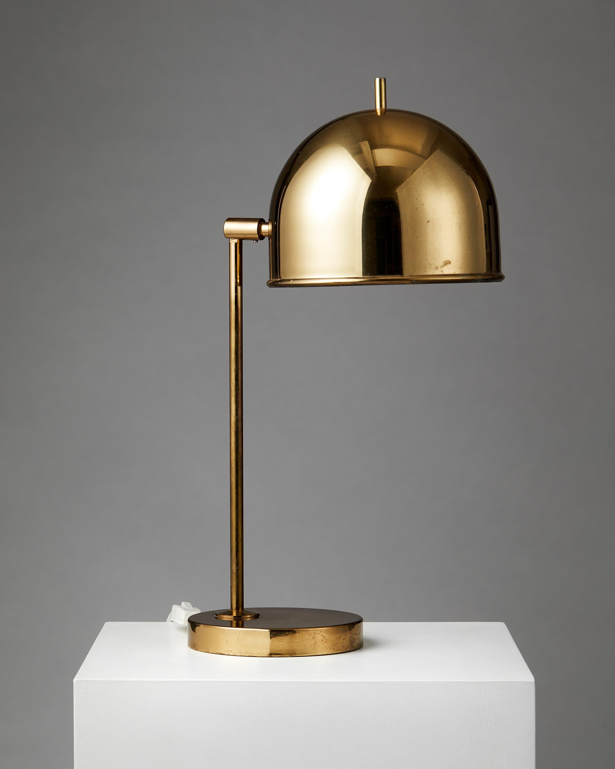 Mid-Century Modern Table Lamp B-075, Designed by Eje Ahlgren for Bergboms, Sweden, 1960's For Sale
