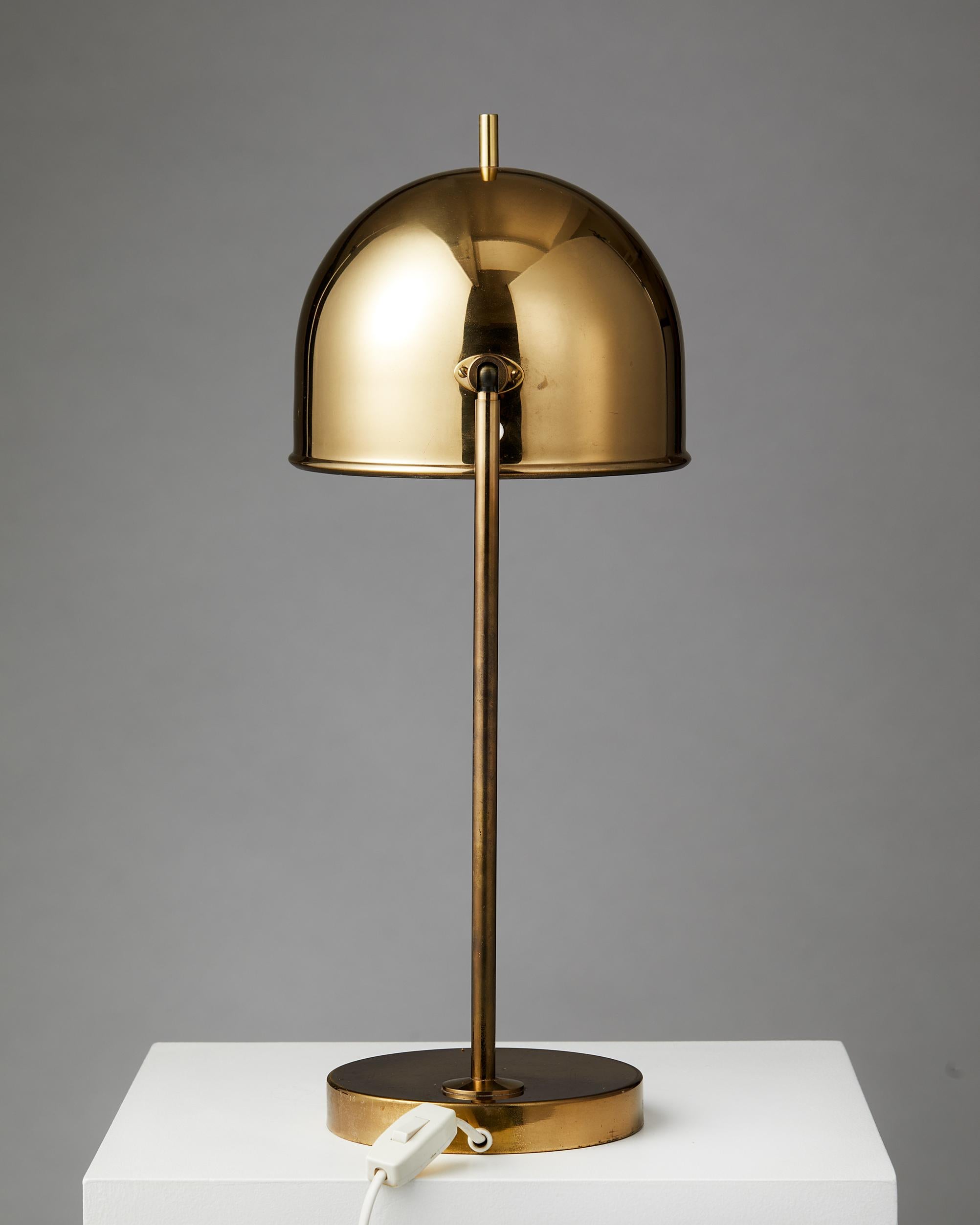 Swedish Table Lamp B-075, Designed by Eje Ahlgren for Bergboms, Sweden, 1960's For Sale