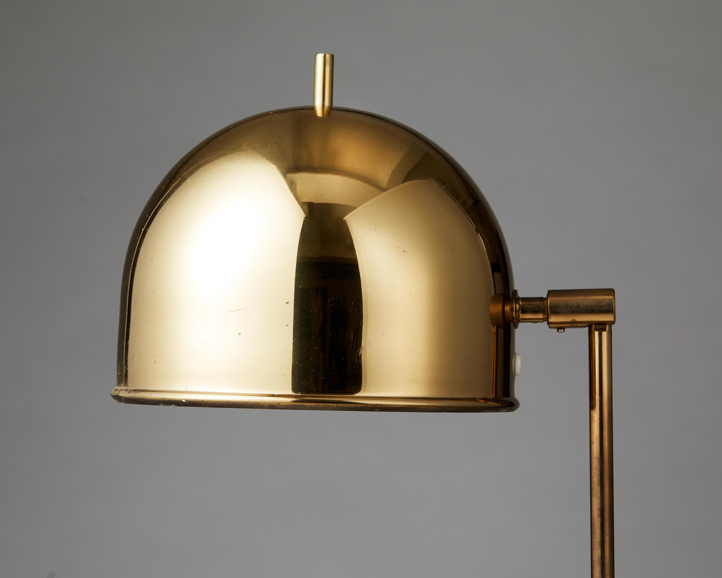 Table Lamp B-075, Designed by Eje Ahlgren for Bergboms, Sweden, 1960's In Good Condition For Sale In Stockholm, SE