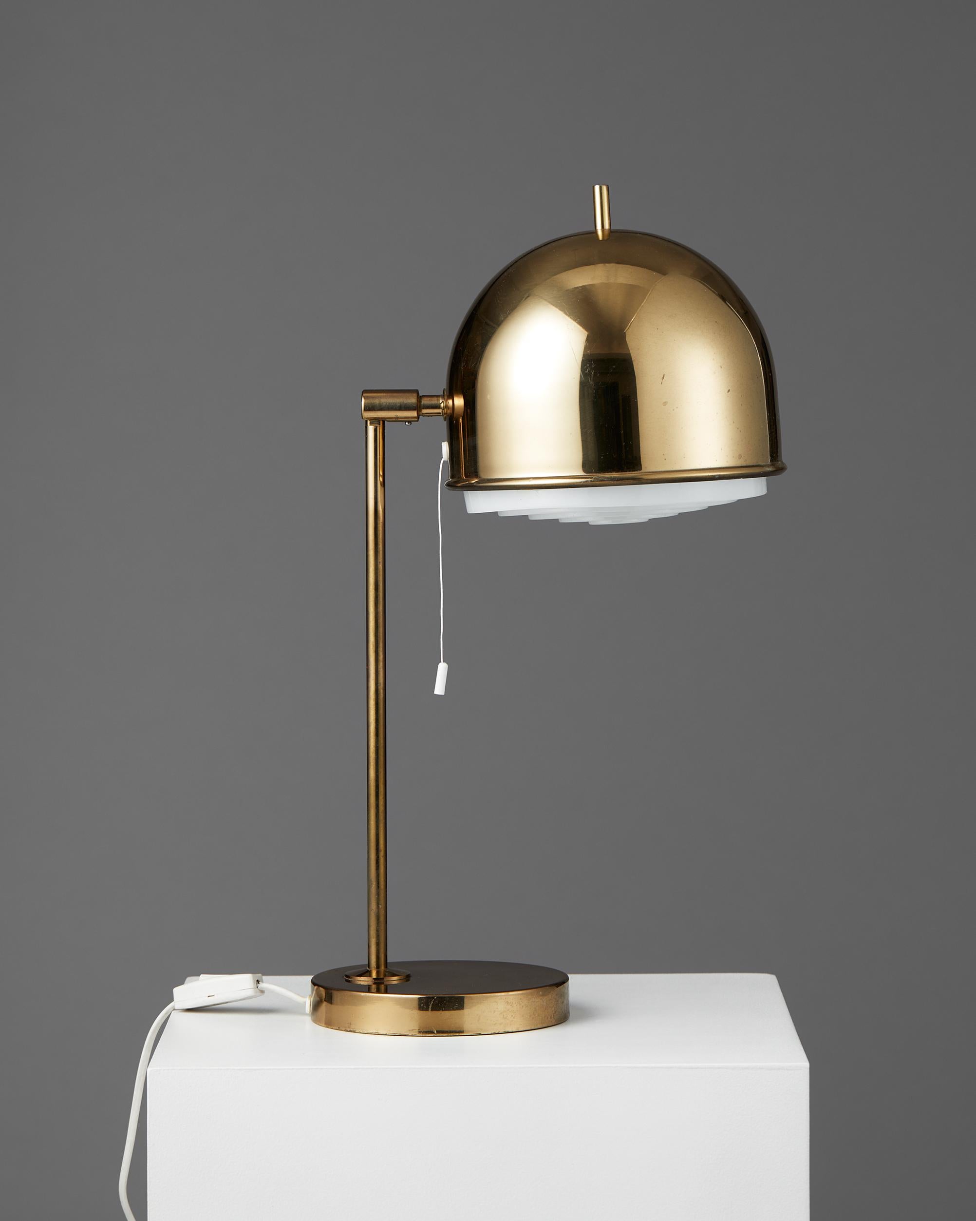 Mid-Century Modern Table Lamp B-075 Designed by Eje Ahlgren for Bergboms, Sweden, 1960s