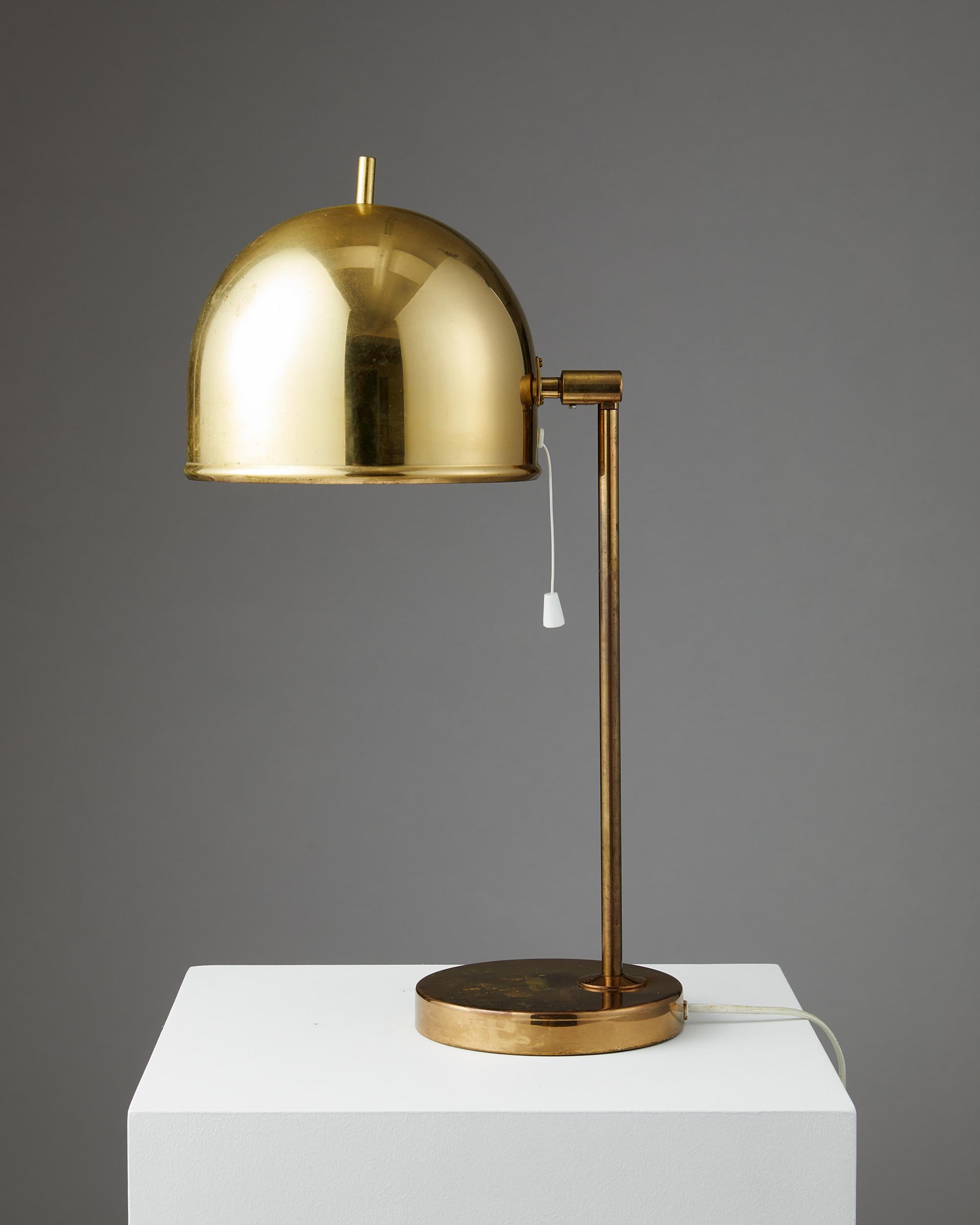 Swedish Table Lamp B-075 Designed by Eje Ahlgren for Bergboms, Sweden, 1960s