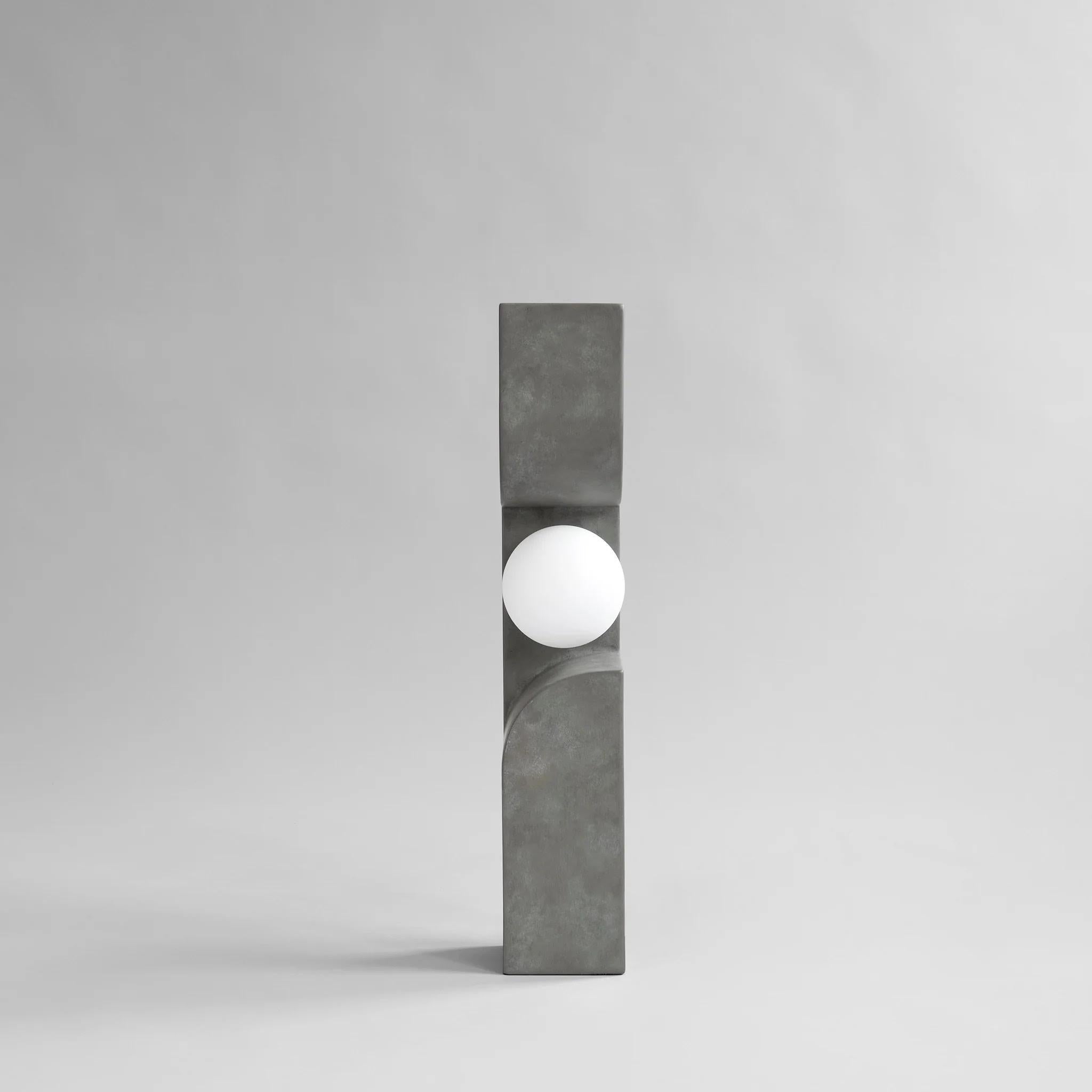 Tischleuchte, Großes Modell - Dunkelgrau, Keramik, Contemporary Work. (Französisch) im Angebot
