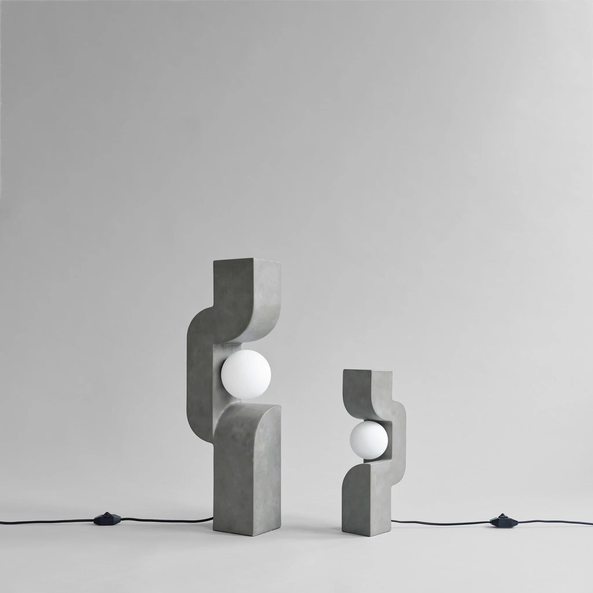 Tischleuchte, Großes Modell - Dunkelgrau, Keramik, Contemporary Work. (21. Jahrhundert und zeitgenössisch) im Angebot