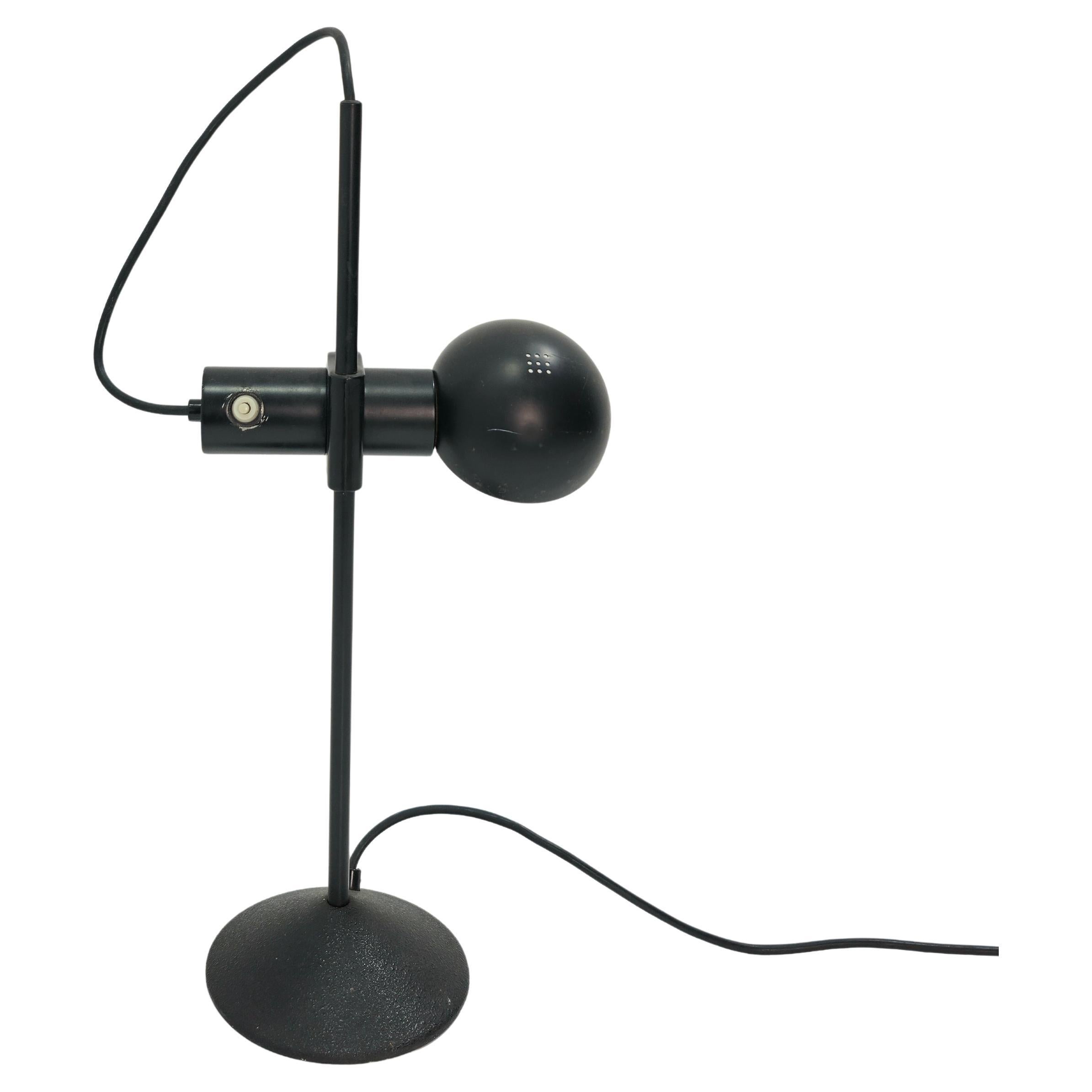 Table Lamp Black Barbieri & Marianelli Mid-Century Modern Design Italy 1960/70s For Sale