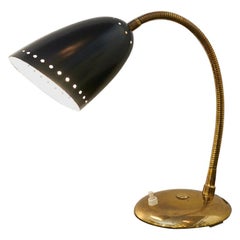 Vintage Table Lamp Black Bullet, 1950s