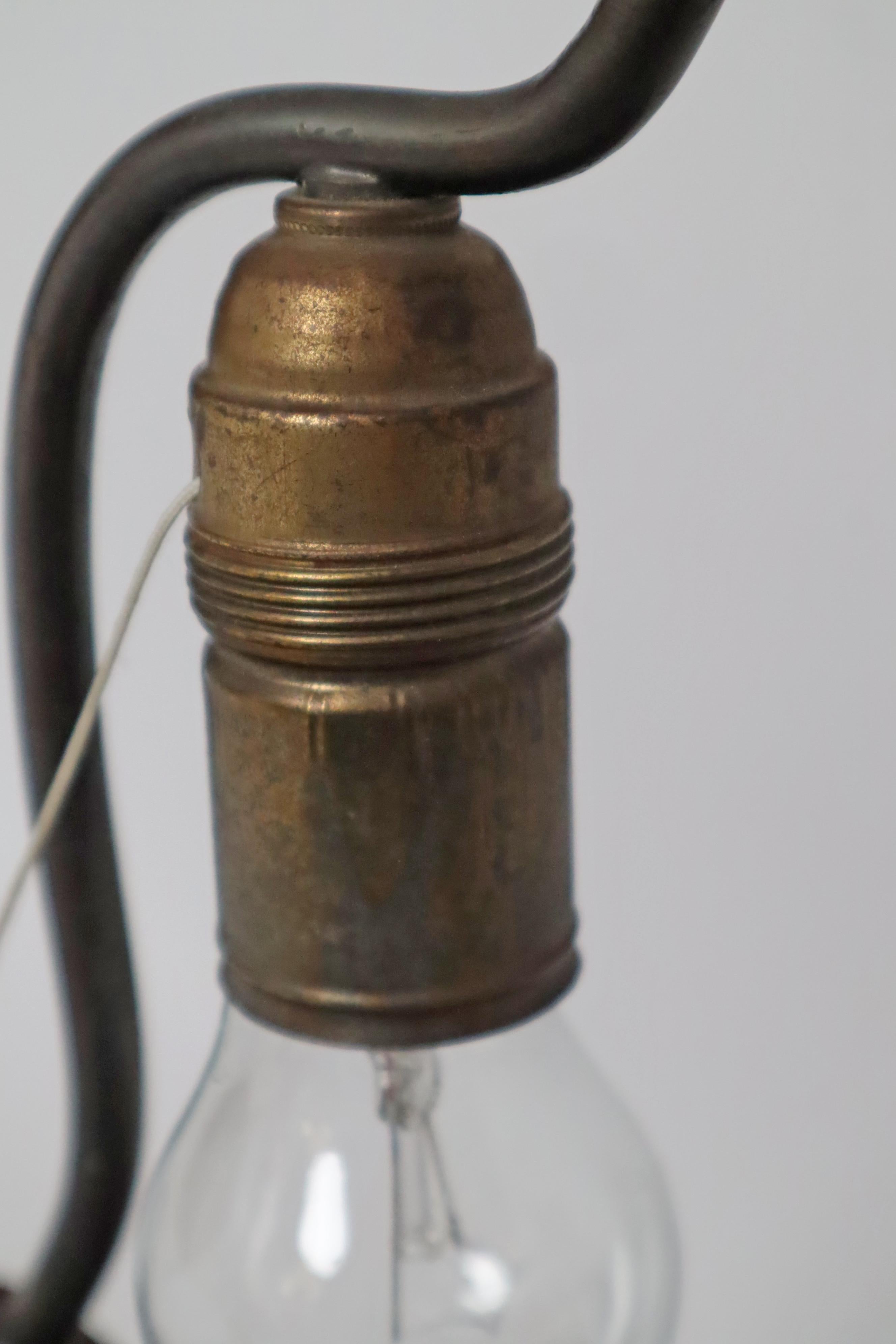 Table Lamp Black Forest Handcrafted Dwarf and Magic Mushrooms, Germany, 1920s For Sale 11