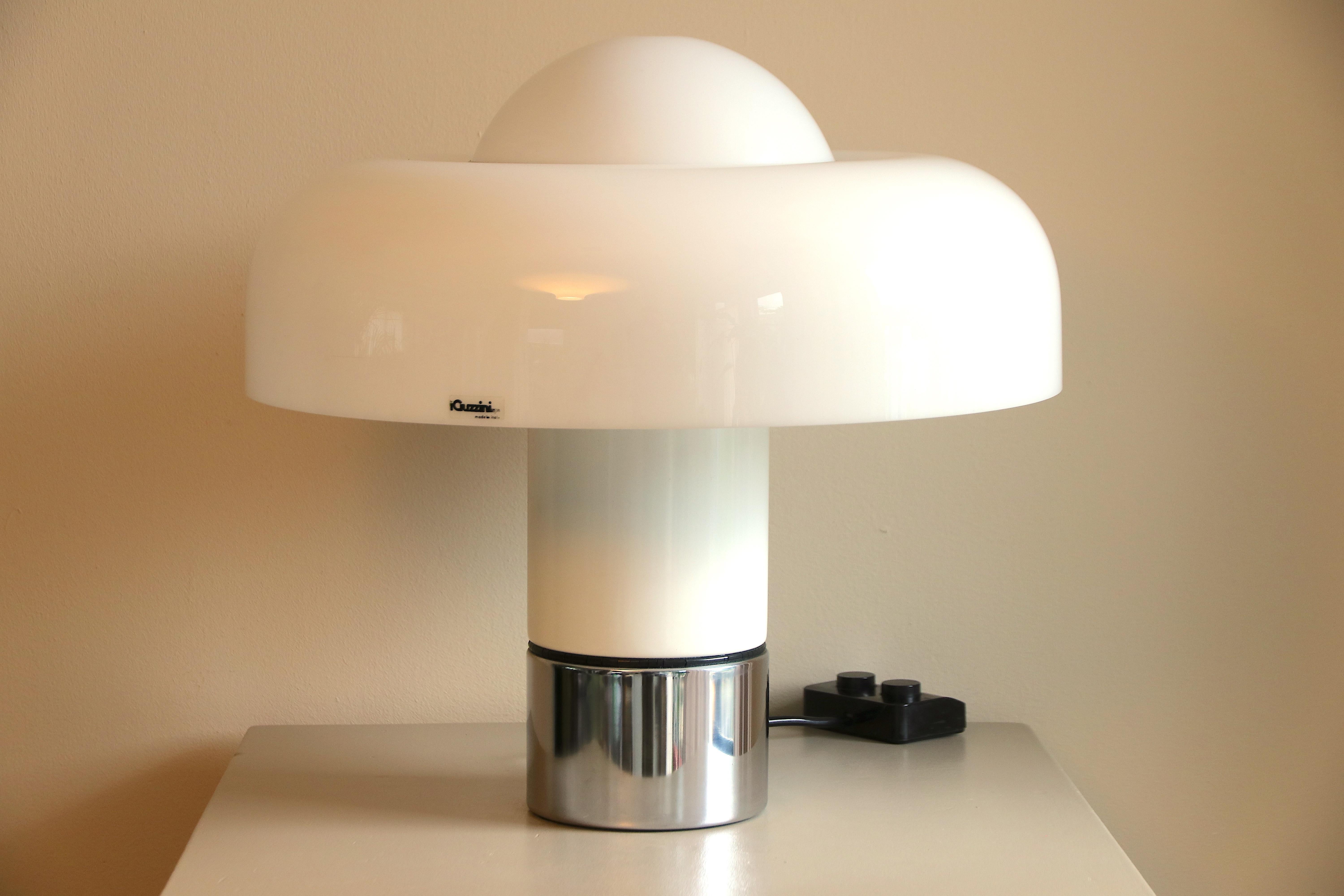 Italian Table Lamp Brumbury by Luigi Massoni for Guzzini / Iguzzini, 2 available