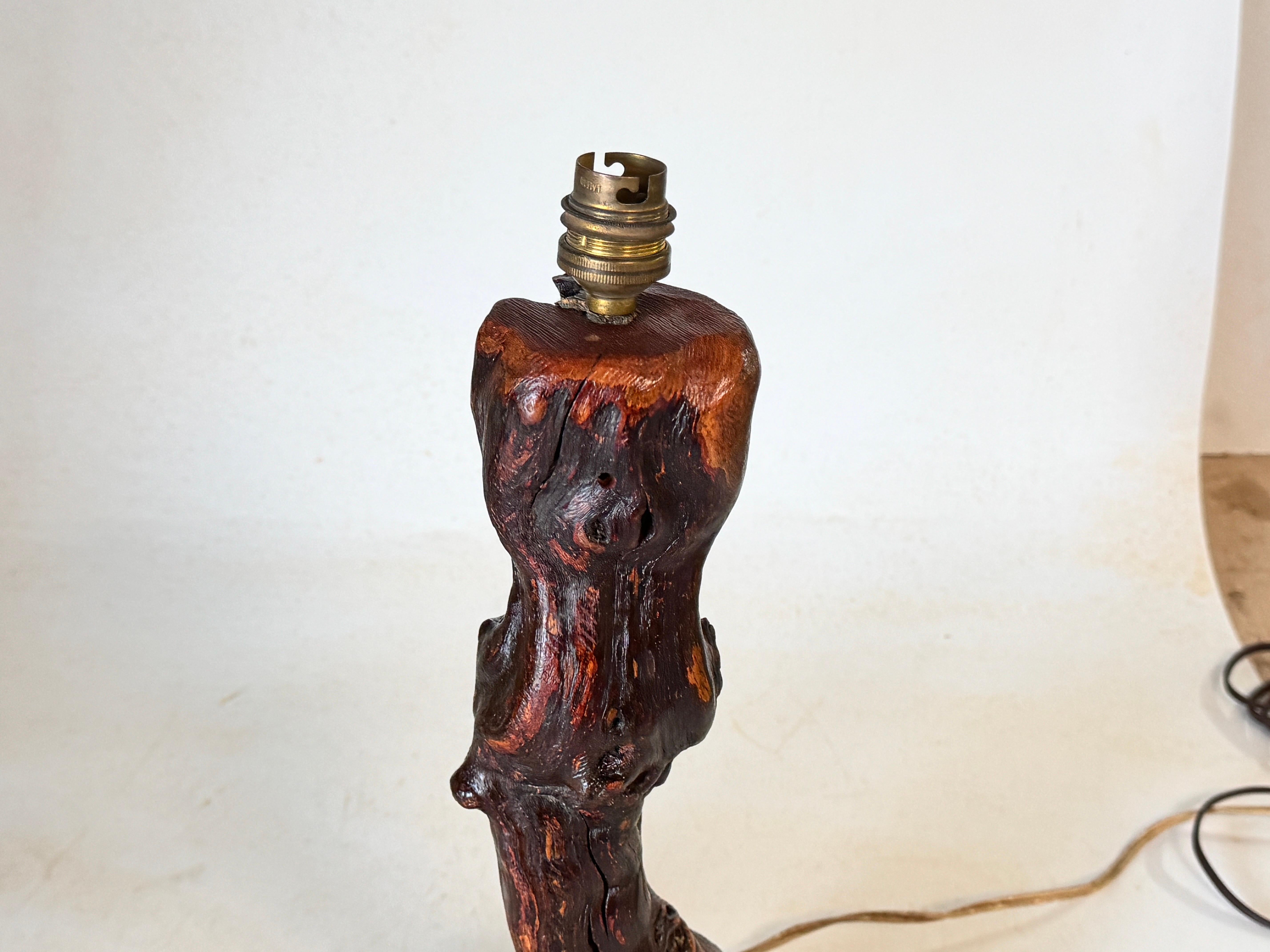 Tischlampe, Brutalistisch, Abstrakt Roots Driftwood Brown Farbe Frankreich 20. im Angebot 1