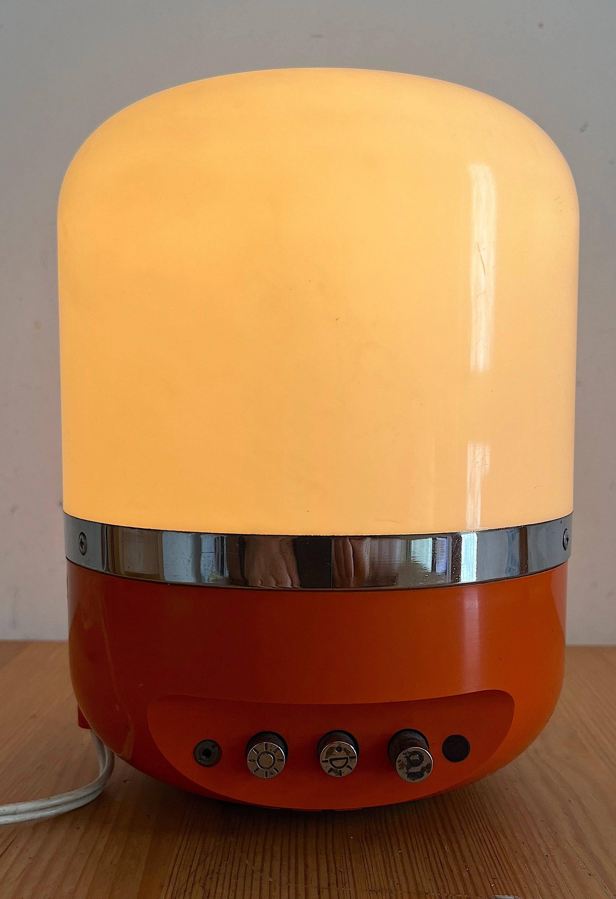 Plastic Table Lamp by Adriano Rapholdi for Europhon, 1970s For Sale