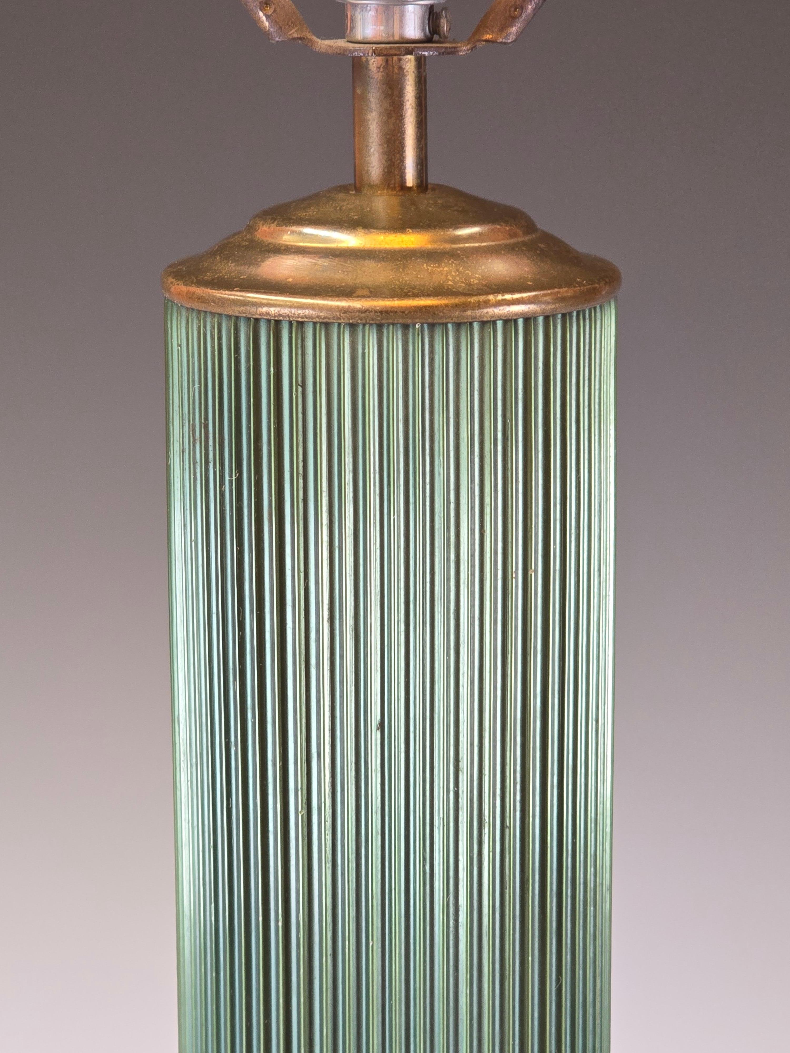 Anodized Table Lamp by Alcoa For Sale