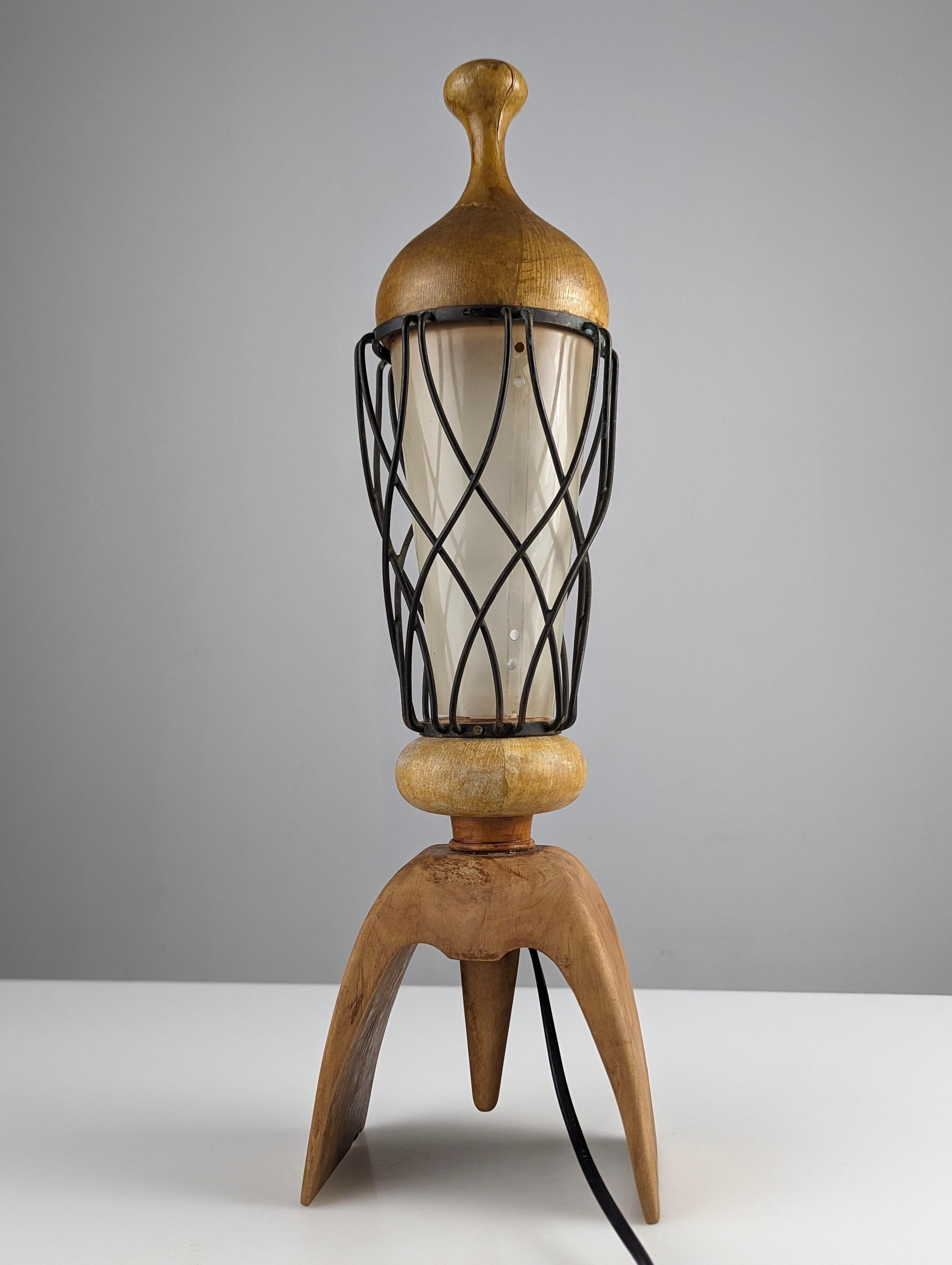 Italian Table lamp by Aldo Tura Italy 1960s For Sale