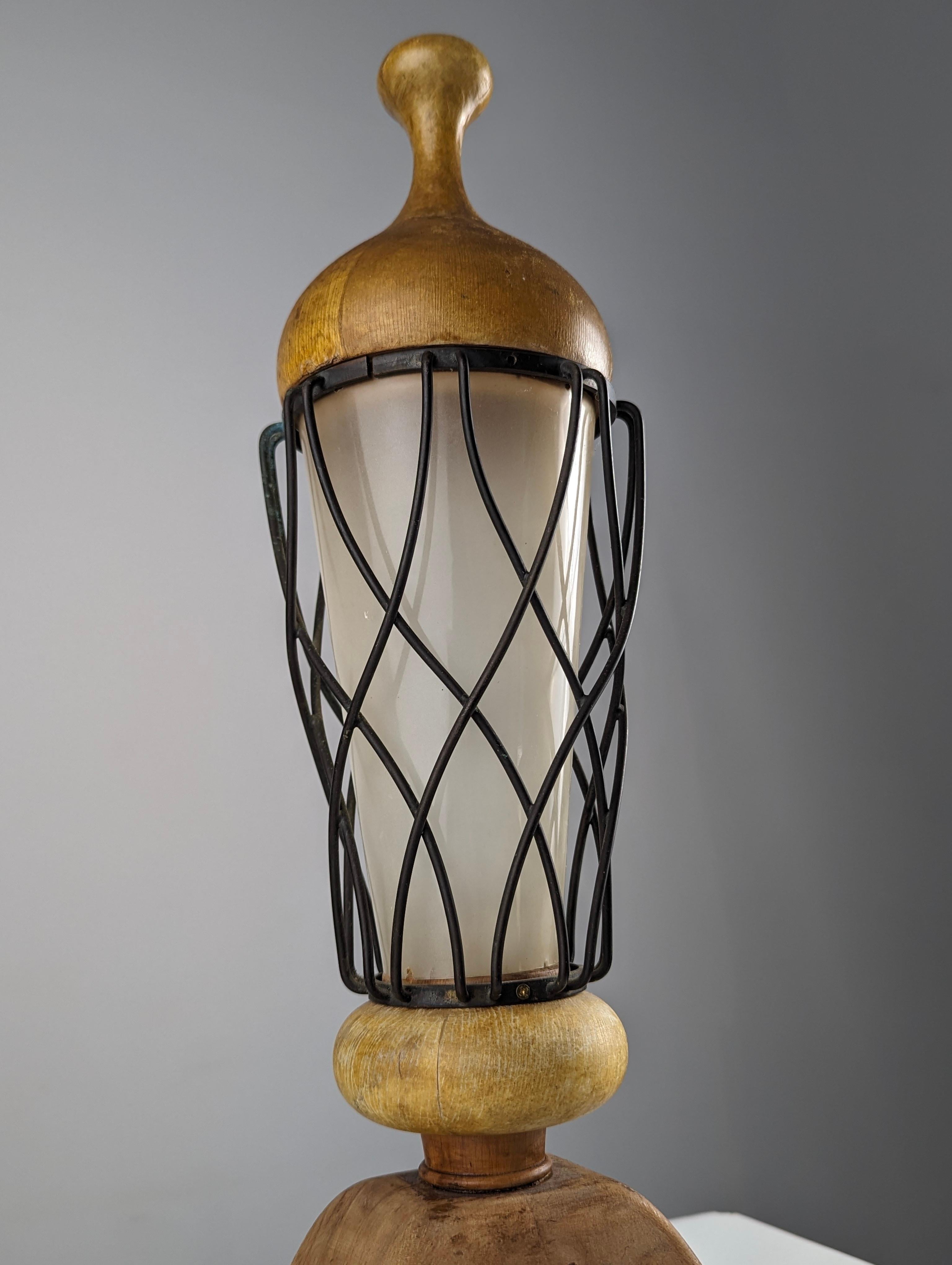 Table lamp by Aldo Tura Italy 1960s In Fair Condition For Sale In Benalmadena, ES