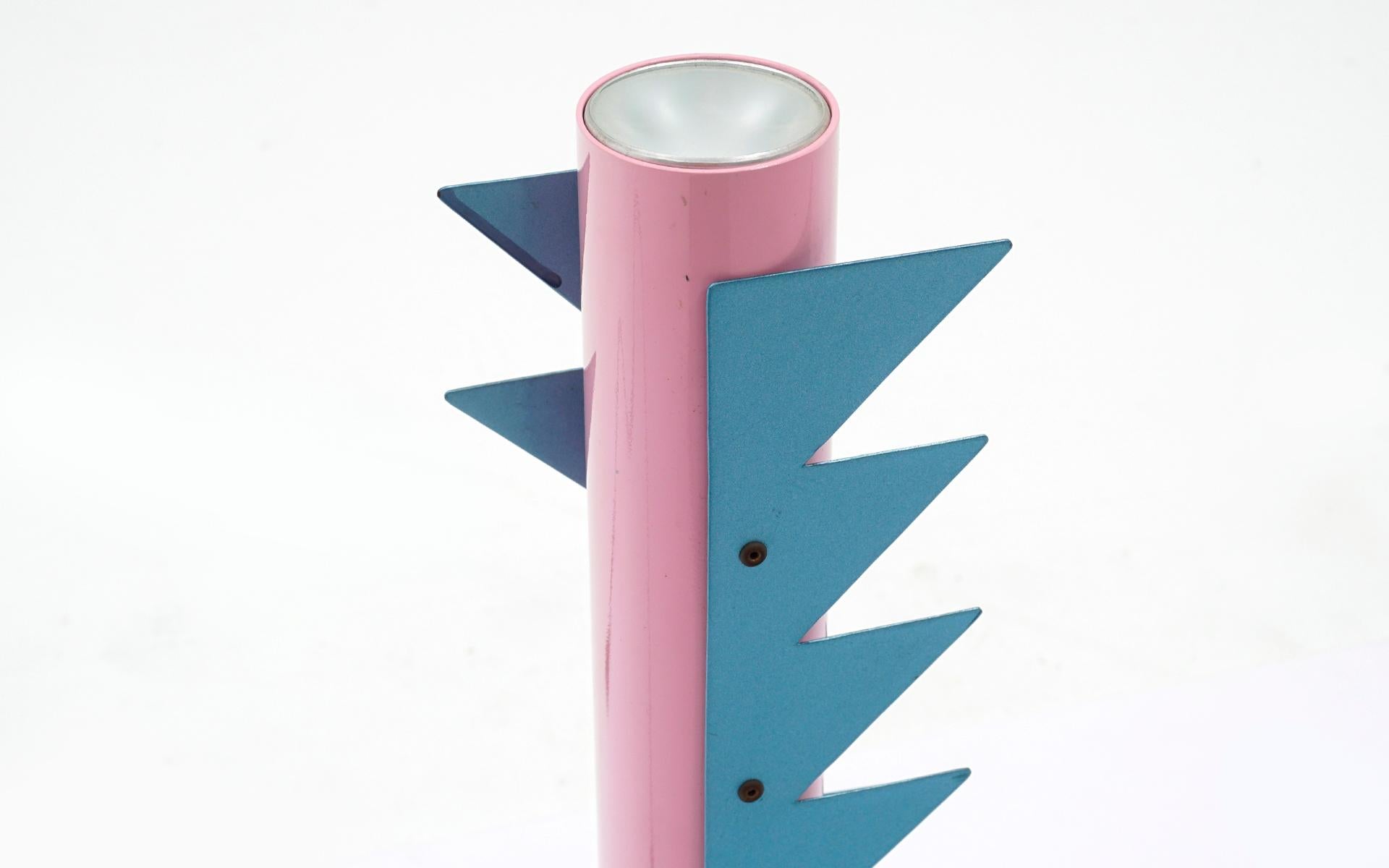 Italian Table Lamp by Alessandro Mendini for Studio Alchimia, Italy, 1980s, Pink & Blue For Sale