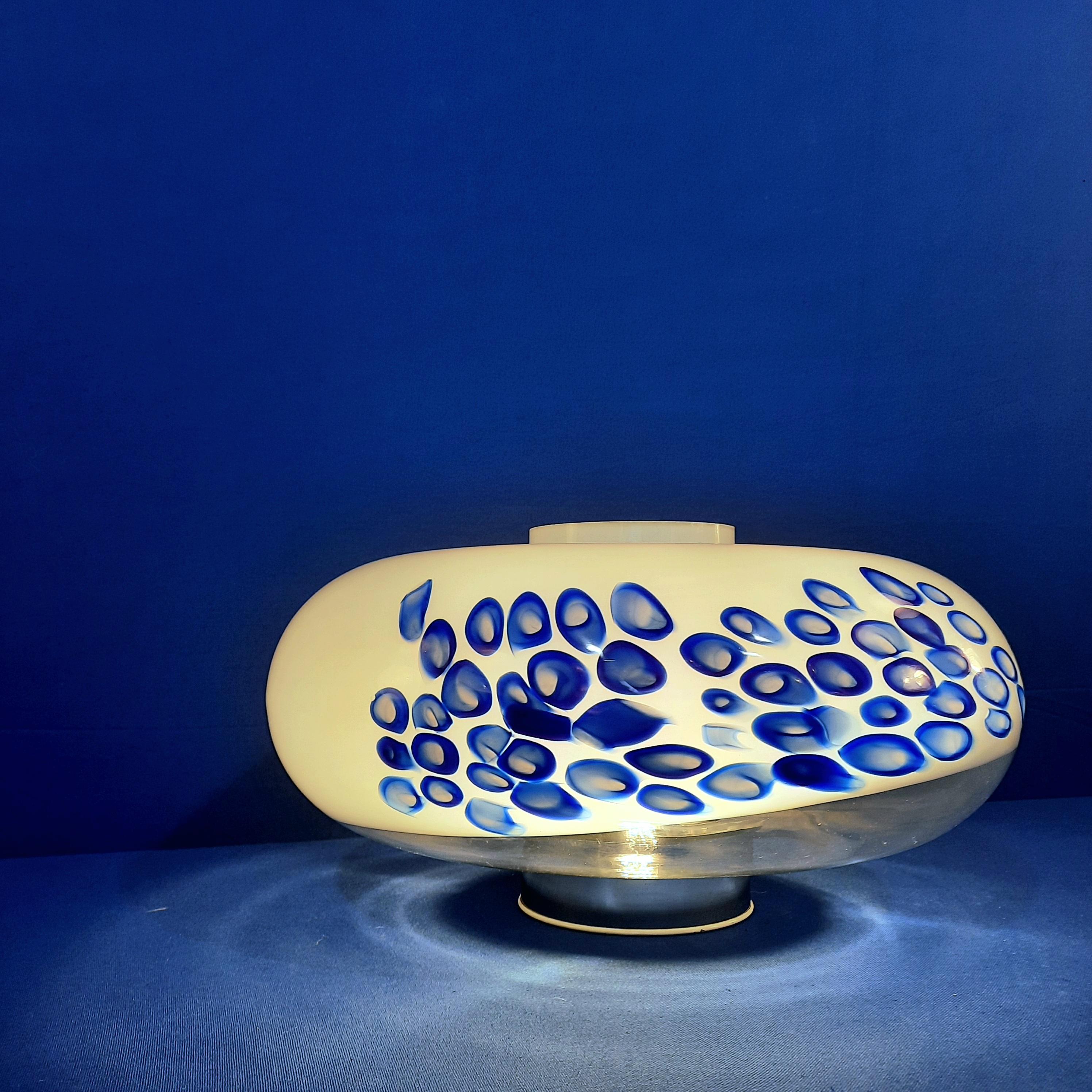 Blown Glass Table Lamp by Angelo Brotto for Esperia, circa 1970 For Sale