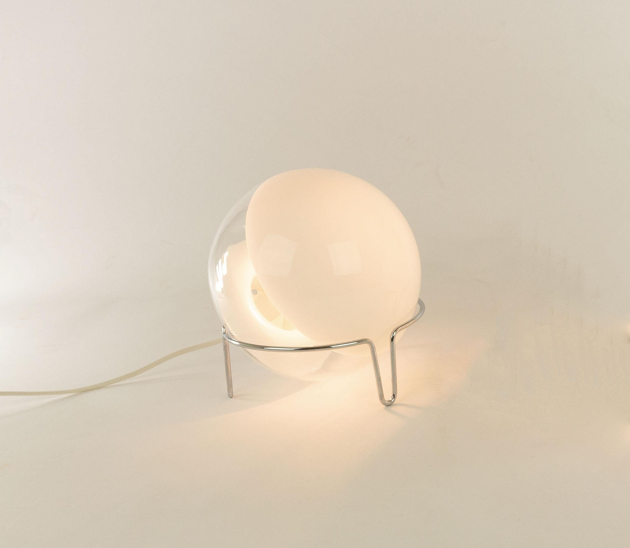 Mid-Century Modern Table Lamp by Angelo Mangiarotti in Murano Glass for Skipper, 1980s