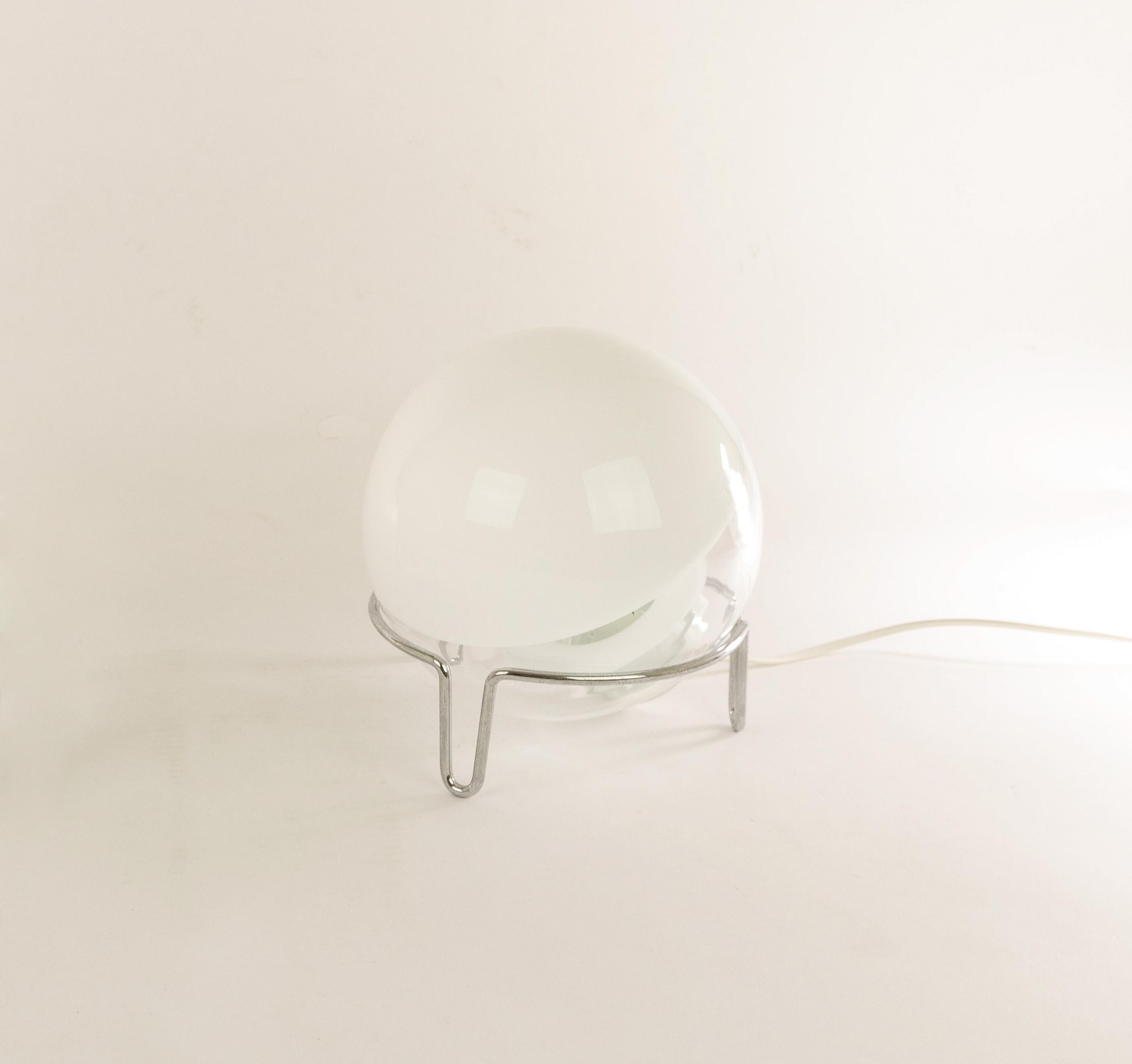 Italian Table Lamp by Angelo Mangiarotti in Murano Glass for Skipper, 1980s