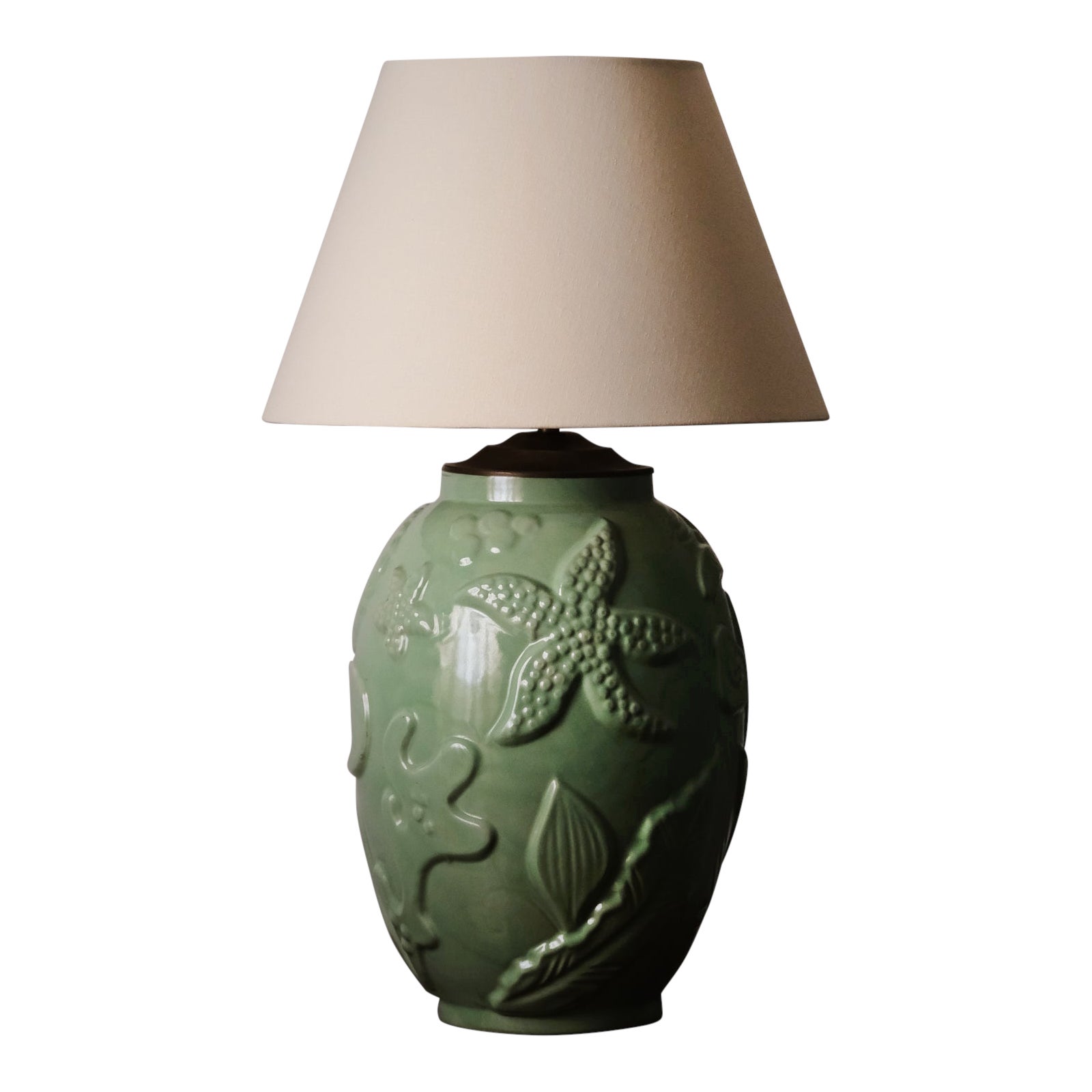 Table lamp by Anna-Lisa Thomson, Upsala Ekeby, Sweden, 1940s