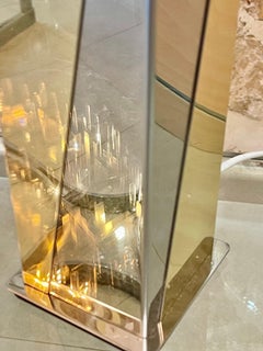 Lampe de table Belgo Chrome Willy Rizzo designs , 1970