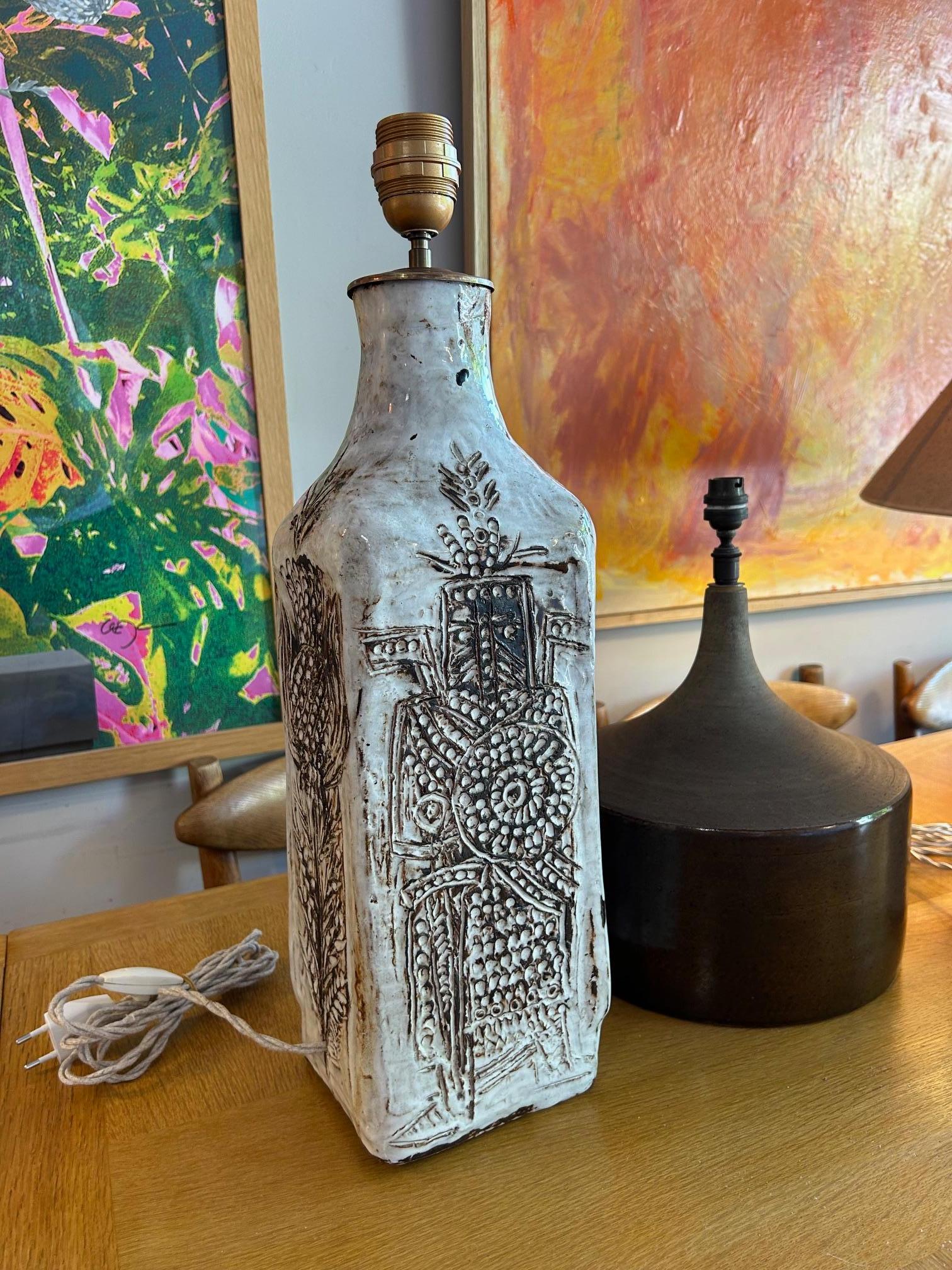 Lámpara de sobremesa de Boris Kassianoff, Francia Años 70 en Bueno estado para la venta en Paris, FR