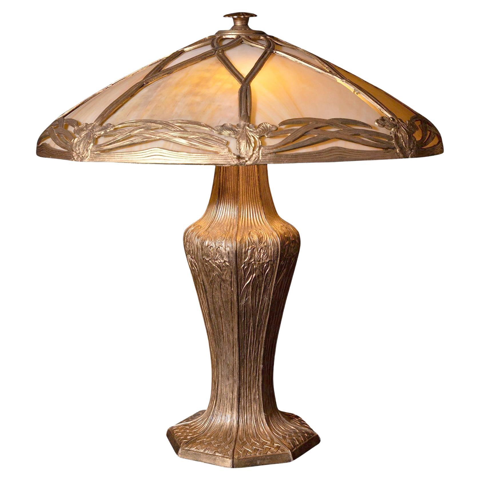 Table Lamp by Bradley and Hubbard Manufactory, Usa circa 1900 For Sale