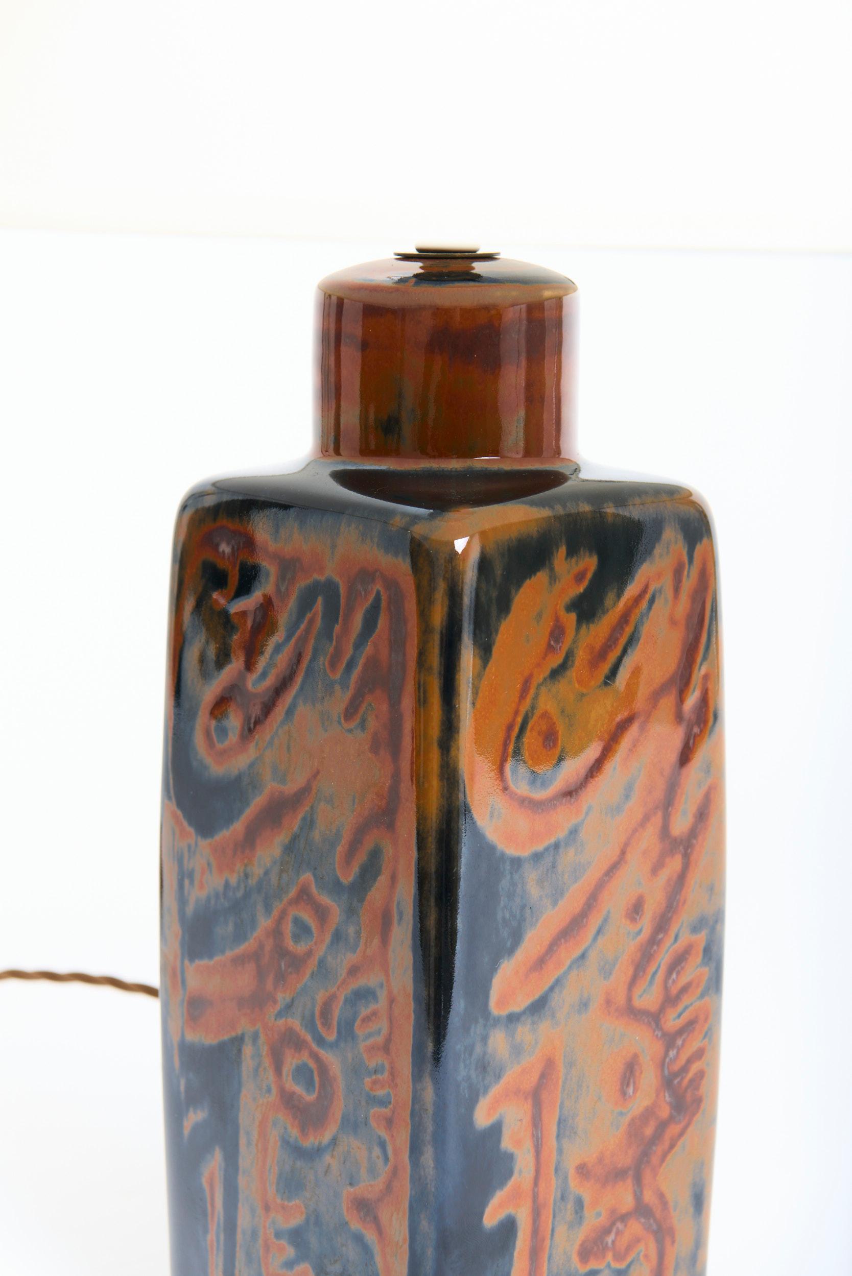 Glazed Table Lamp by Carl-Harry Stålhane (1920-1990)