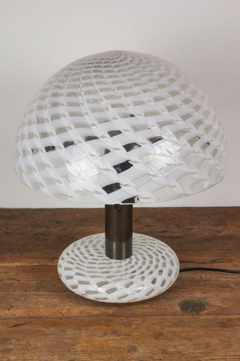 Rare glass lamp made by Mazzega (Murano glassworks) in the 1970s 
designed by Carlo Nason, the lamp in addition to being very rare, is in excellent condition, and is perfect for those who want something historic, museum-like and rare for their home