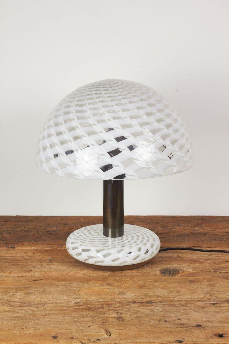 Brass Table Lamp by Carlo Nason for Mazzega, 1960s For Sale