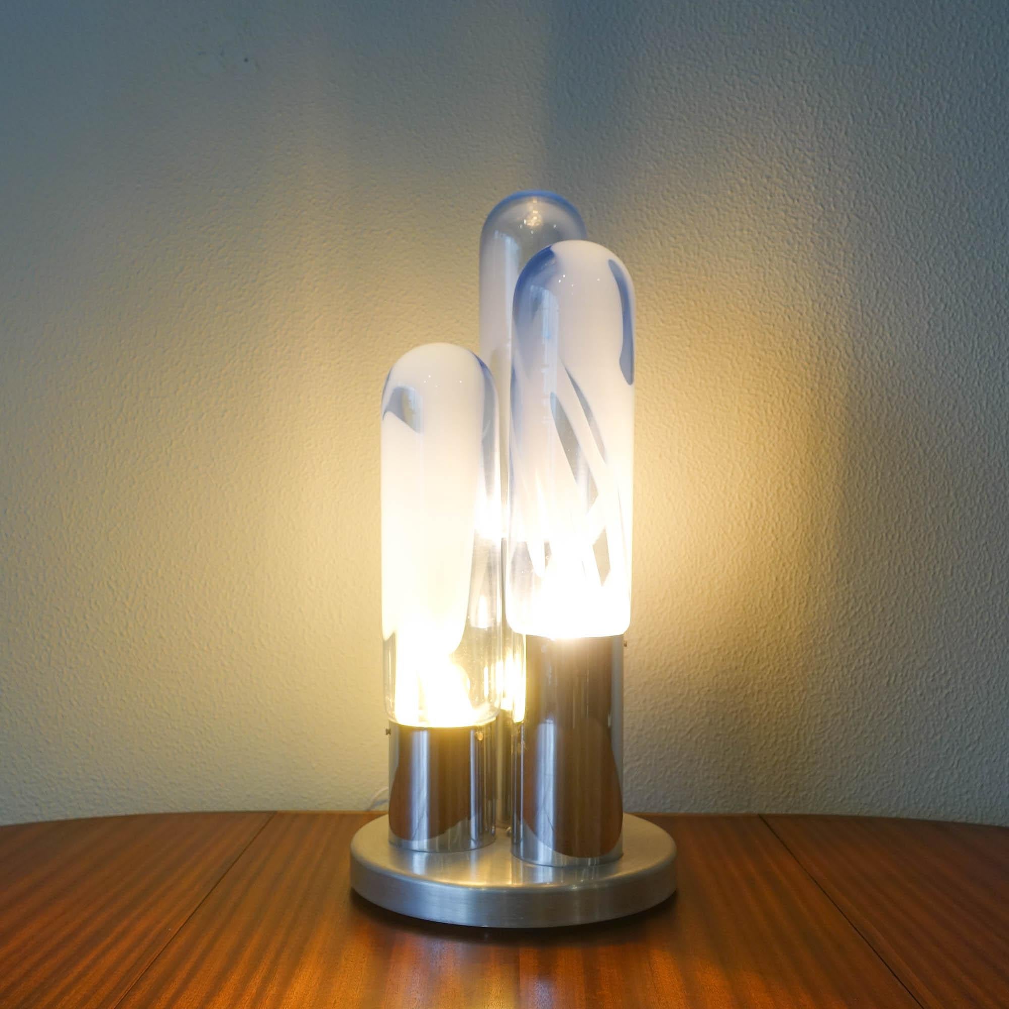 Mid-Century Modern Table Lamp by Carlo Nason for Mazzega, 1970's For Sale