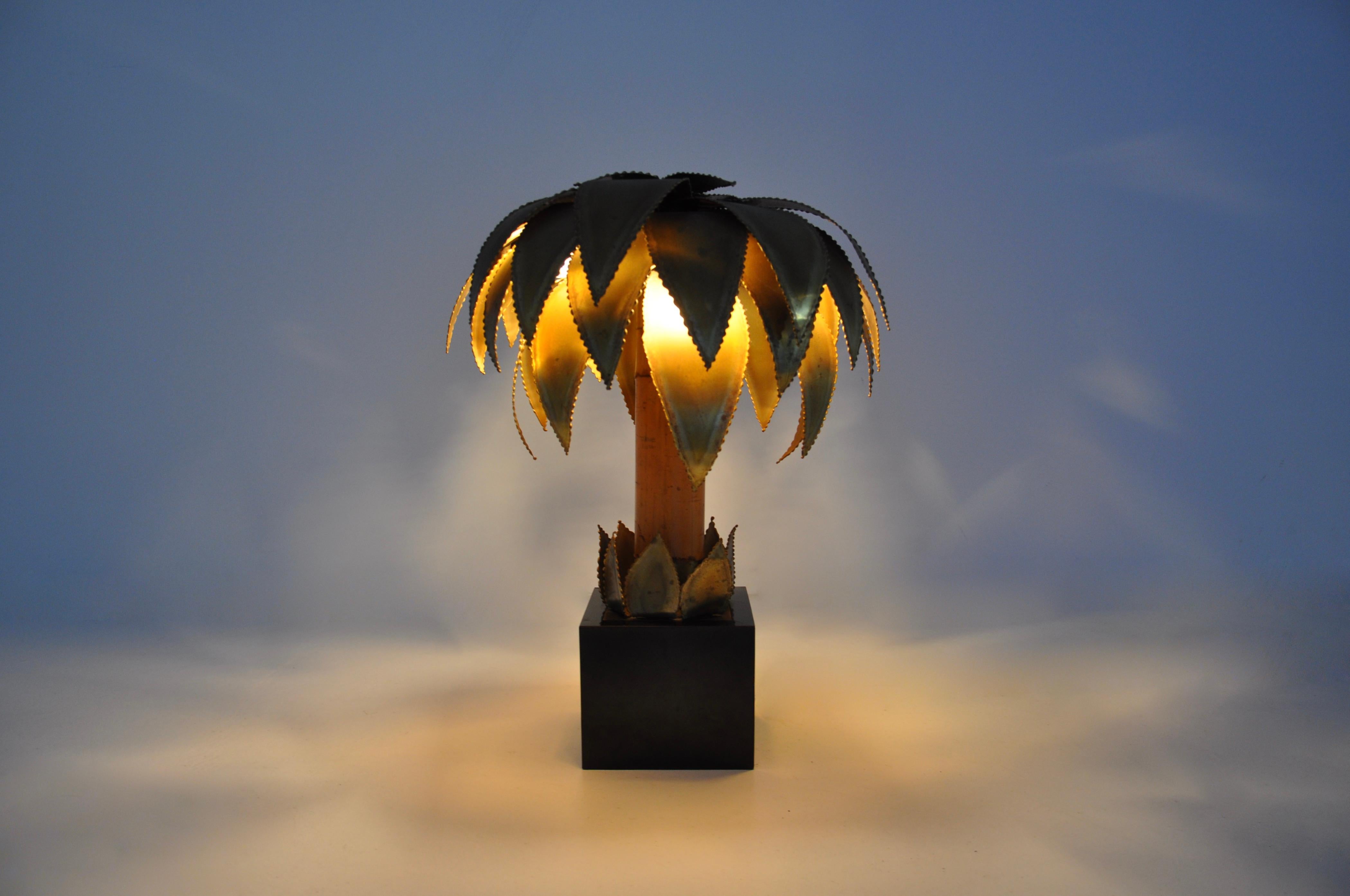 Mid-Century Modern Table Lamp by Christian Techoueyres for Maison Jansen, 1970s For Sale