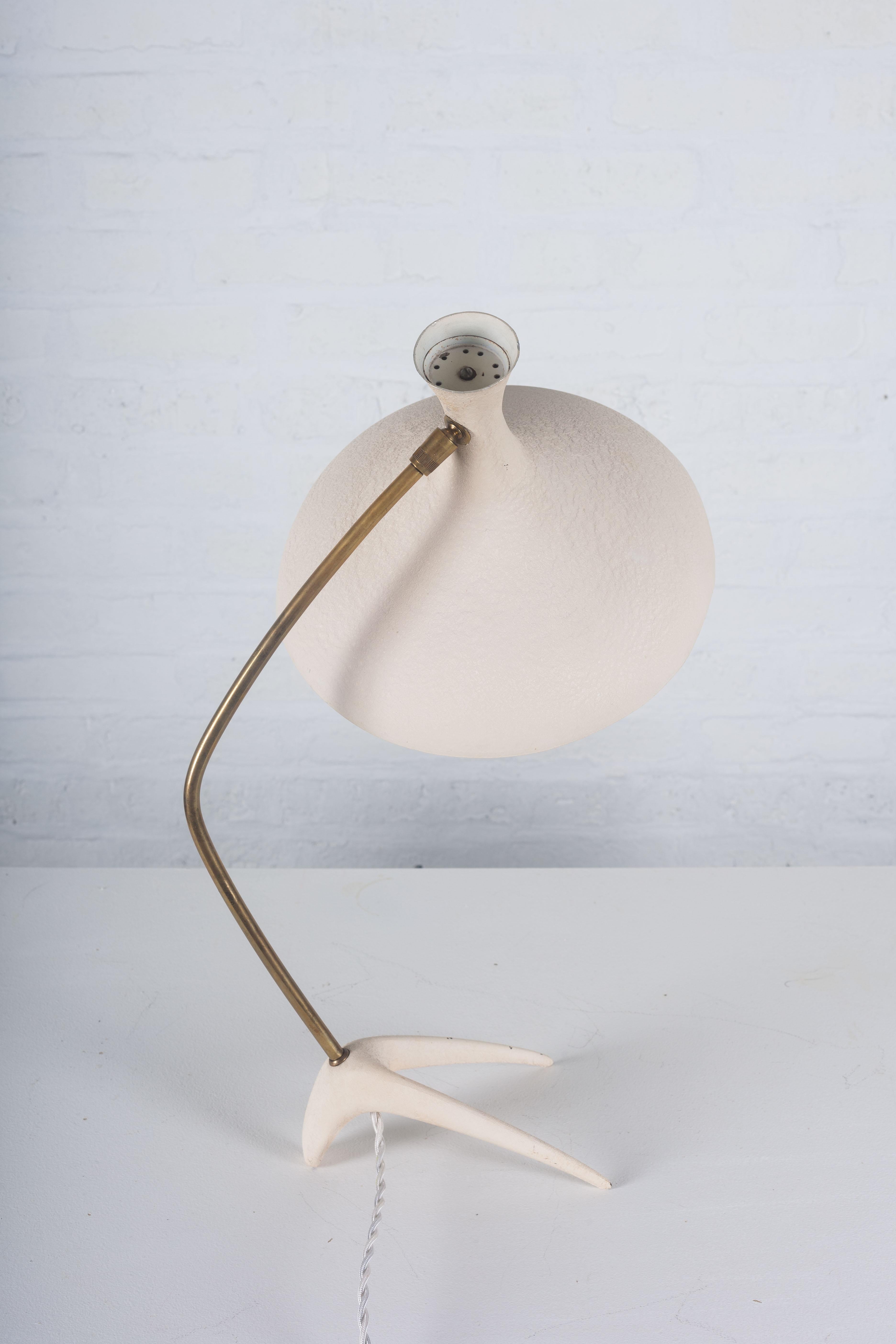 Table Lamp by Cosack Leuchten, White, Germany, 1950s 3