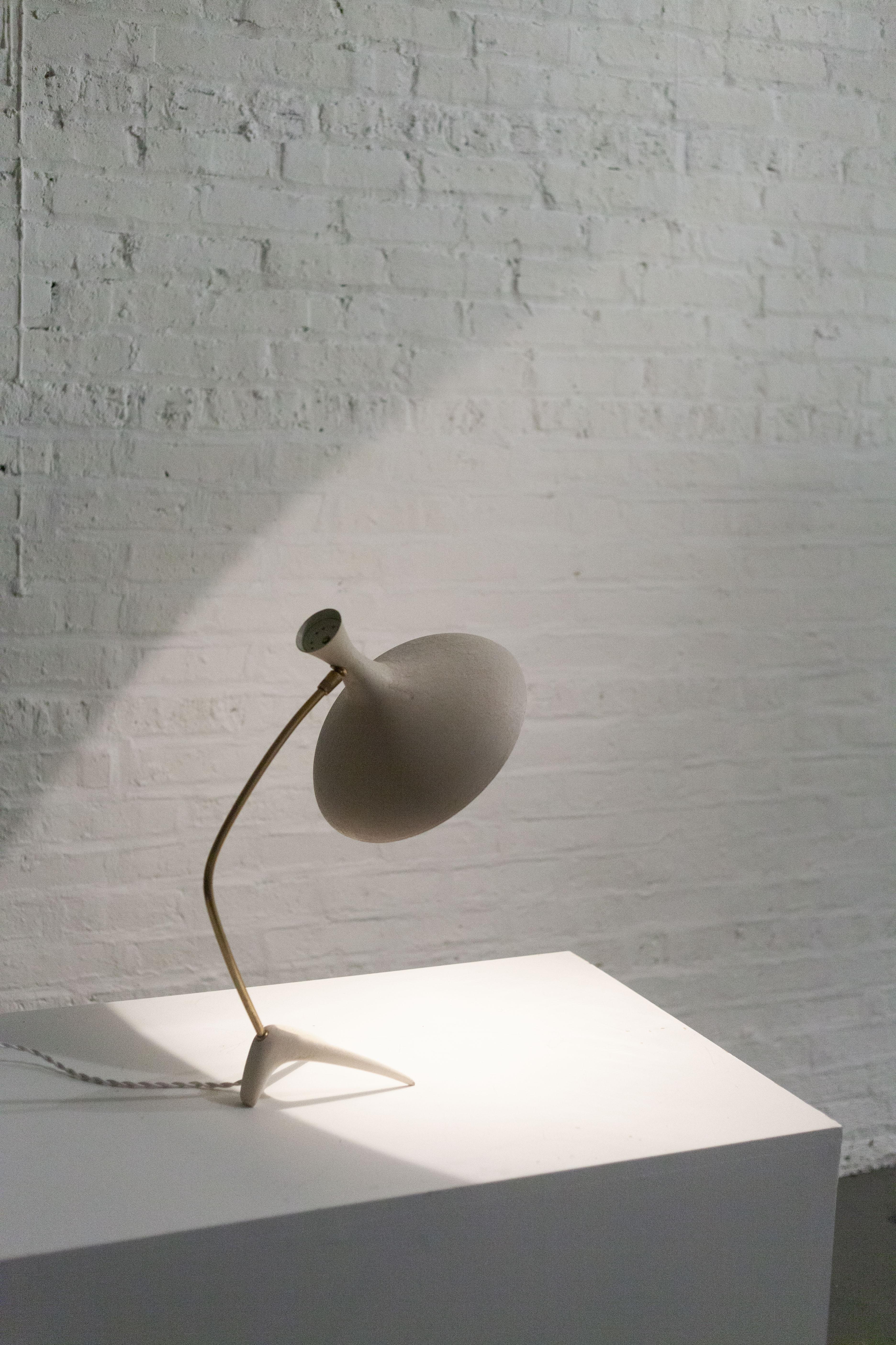 Table Lamp by Cosack Leuchten, White, Germany, 1950s 3