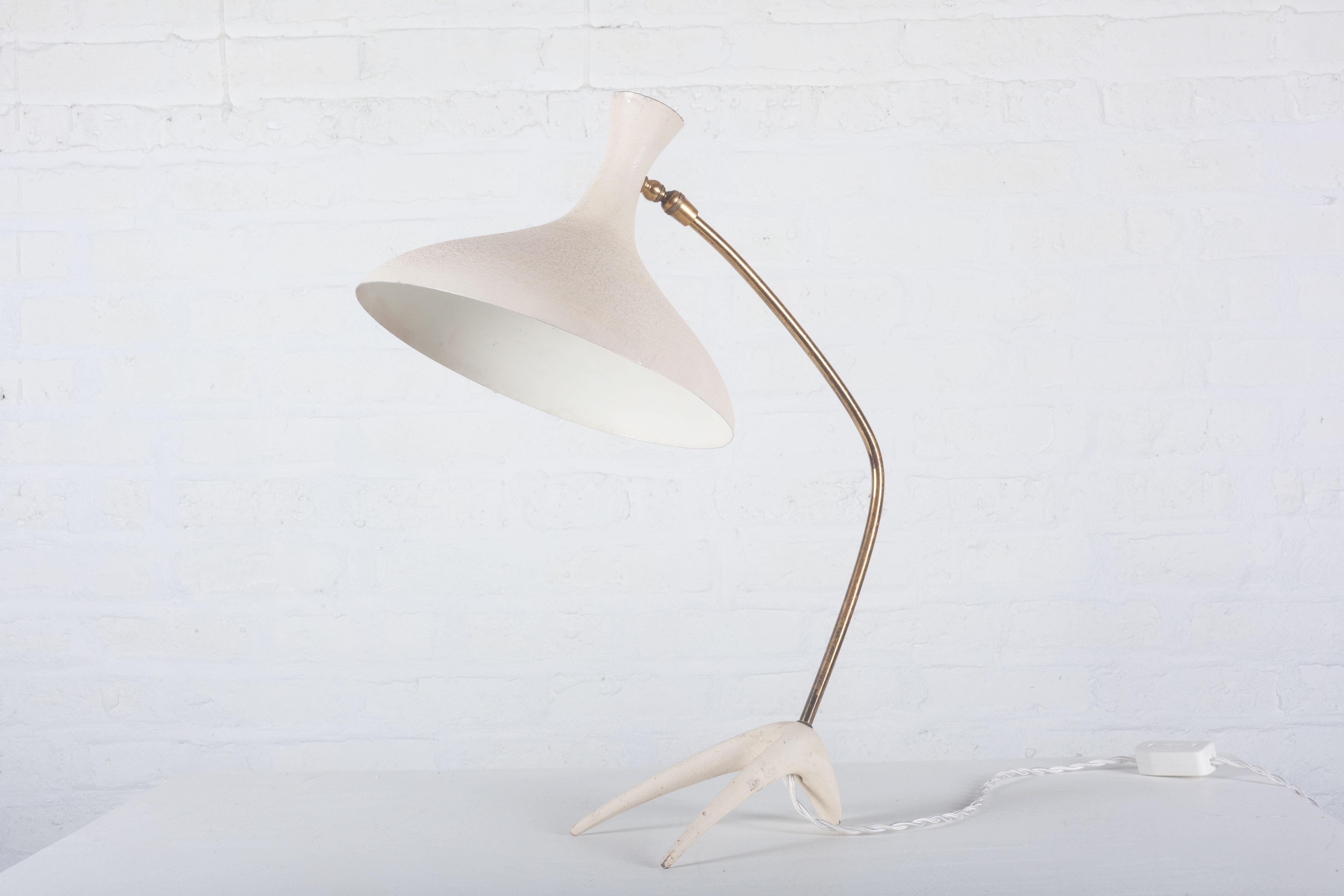 Table Lamp by Cosack Leuchten, White, Germany, 1950s For Sale 2