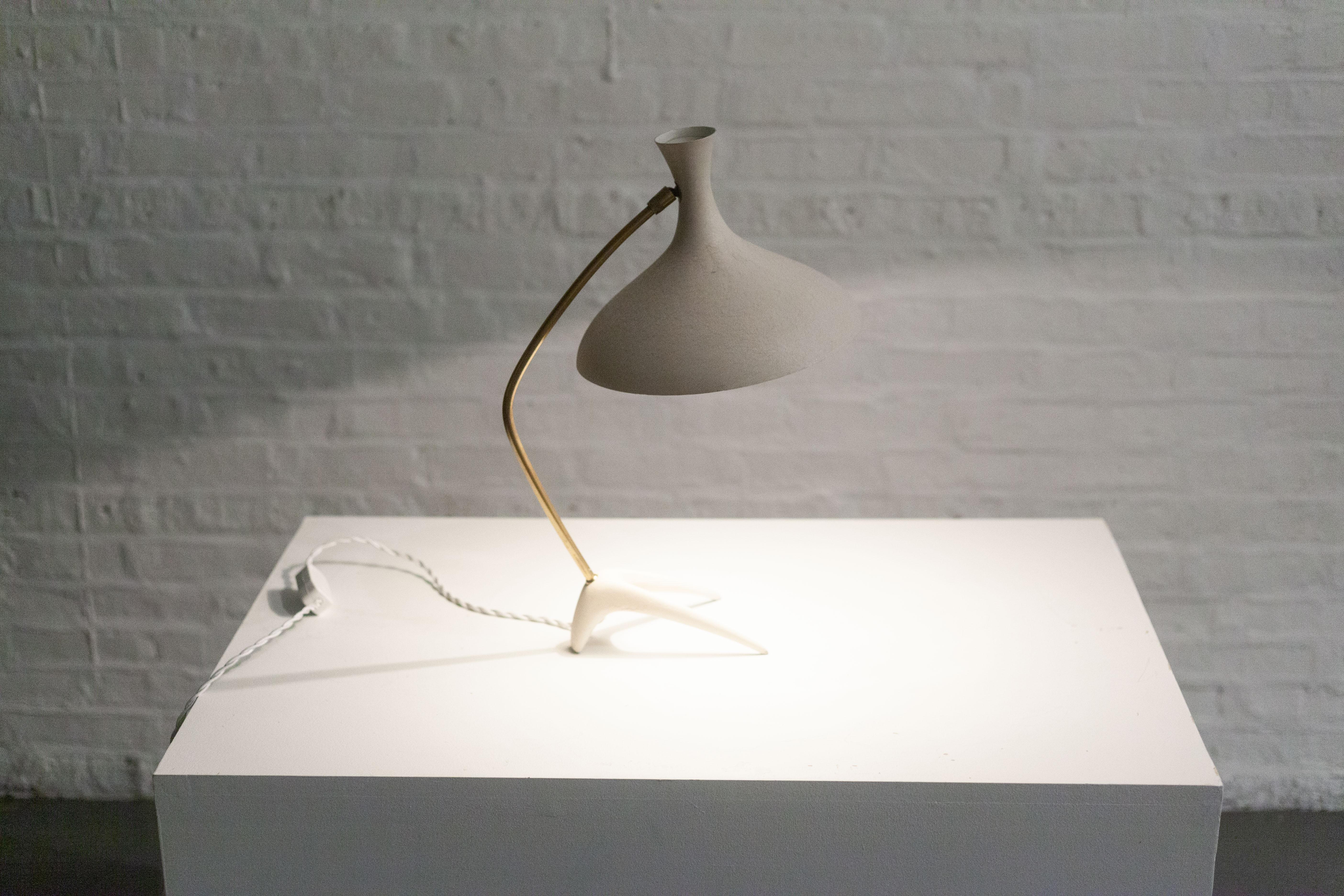 Table Lamp by Cosack Leuchten, White, Germany, 1950s 4