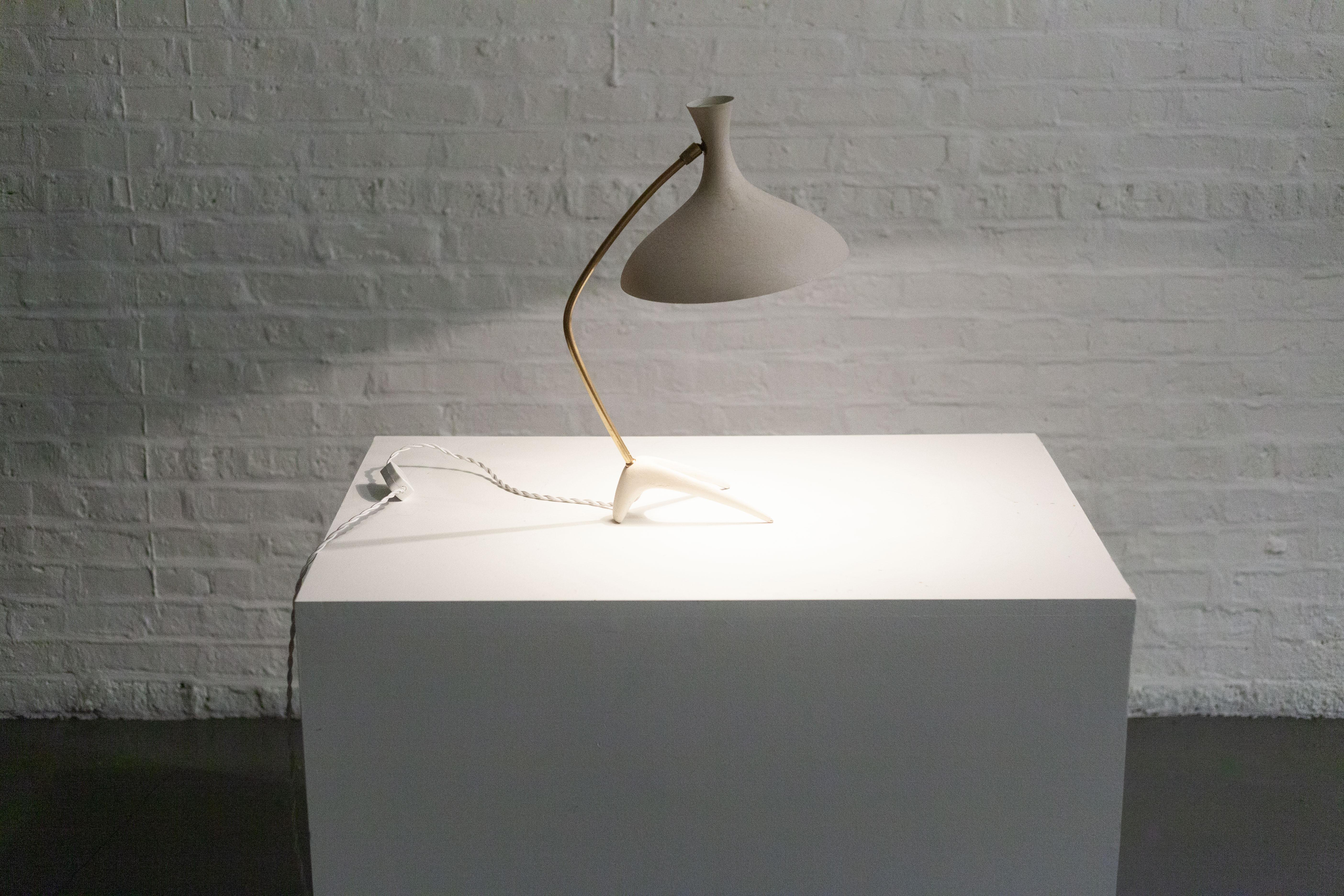 Table Lamp by Cosack Leuchten, White, Germany, 1950s 5