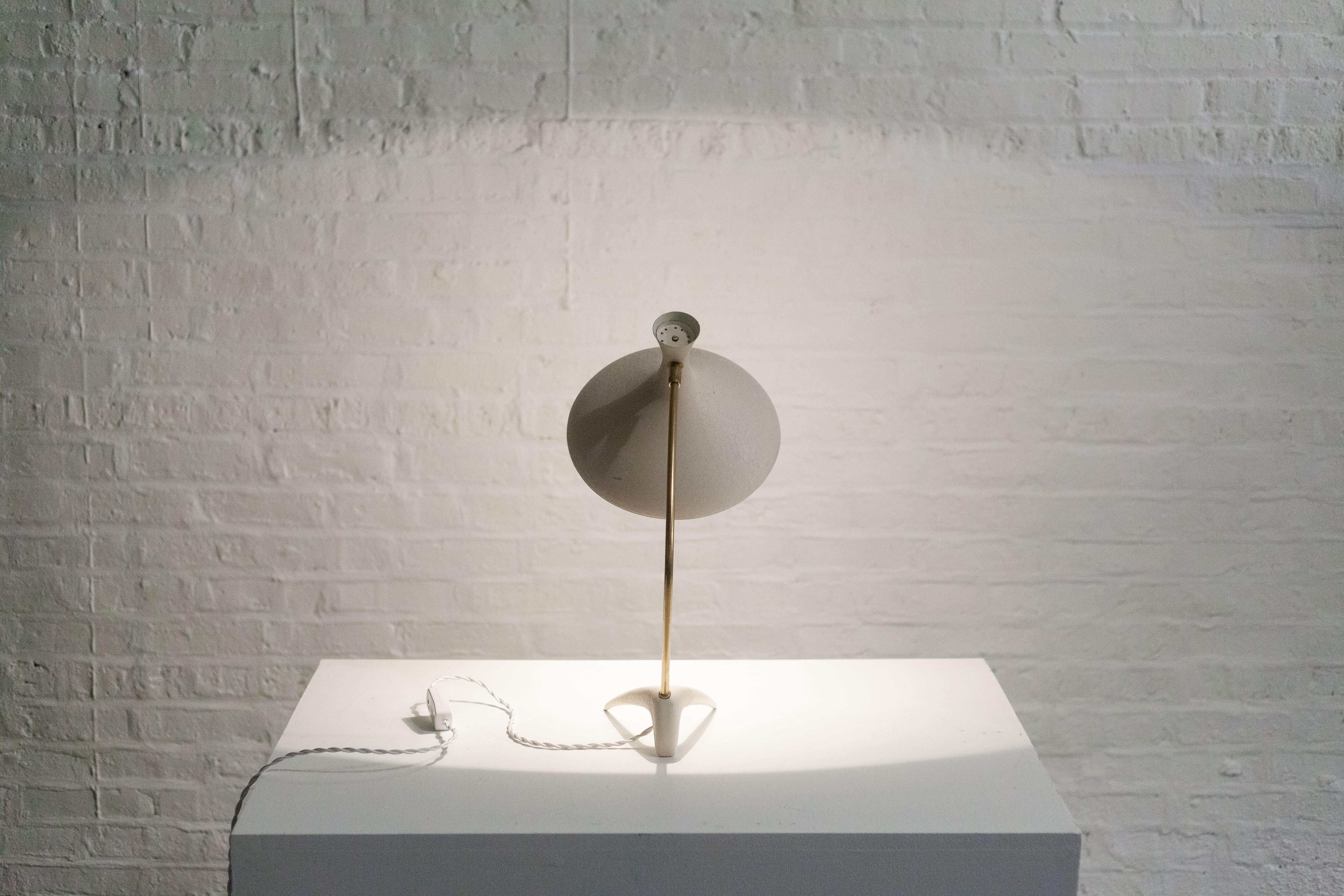Table Lamp by Cosack Leuchten, White, Germany, 1950s 6