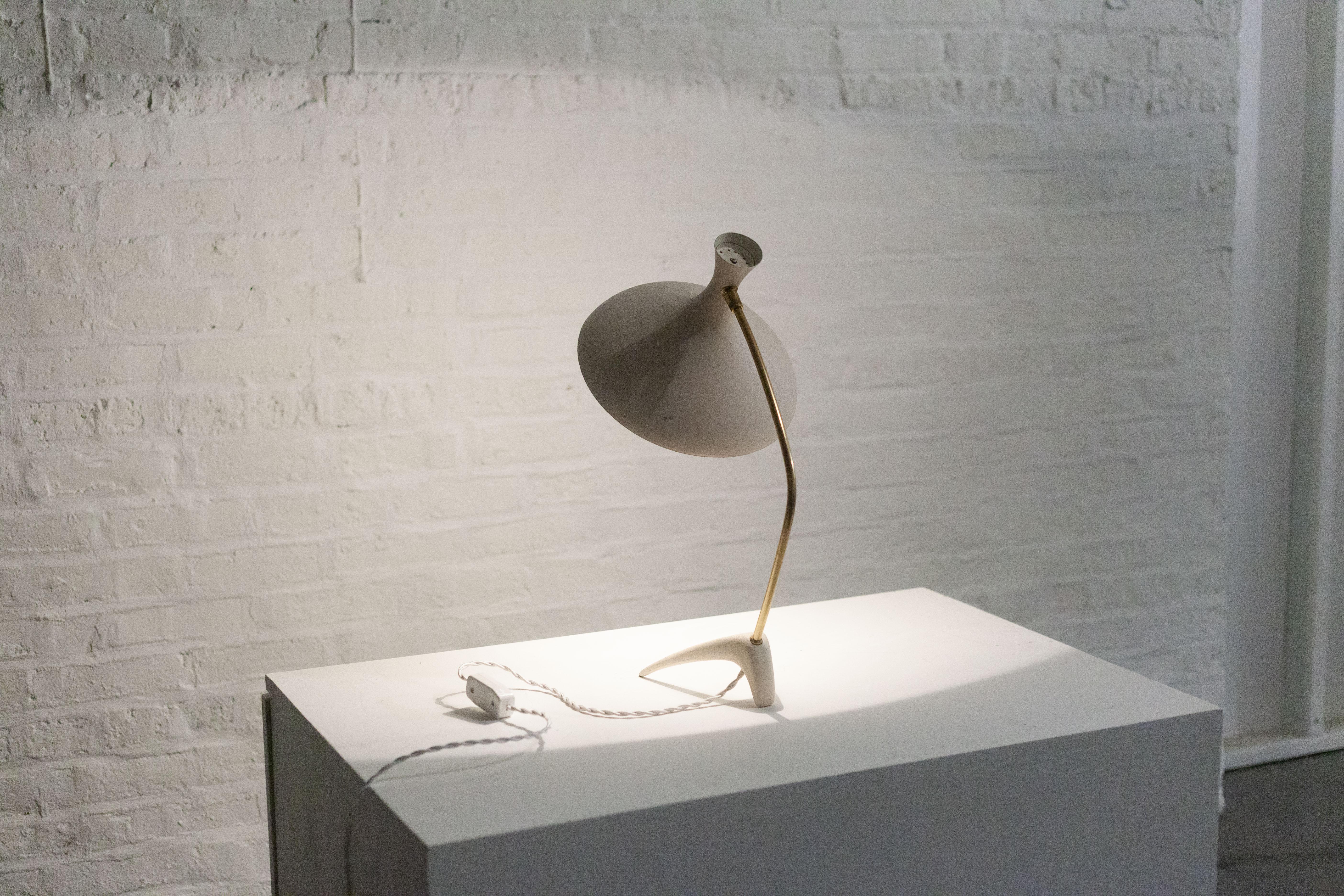 Table Lamp by Cosack Leuchten, White, Germany, 1950s 7