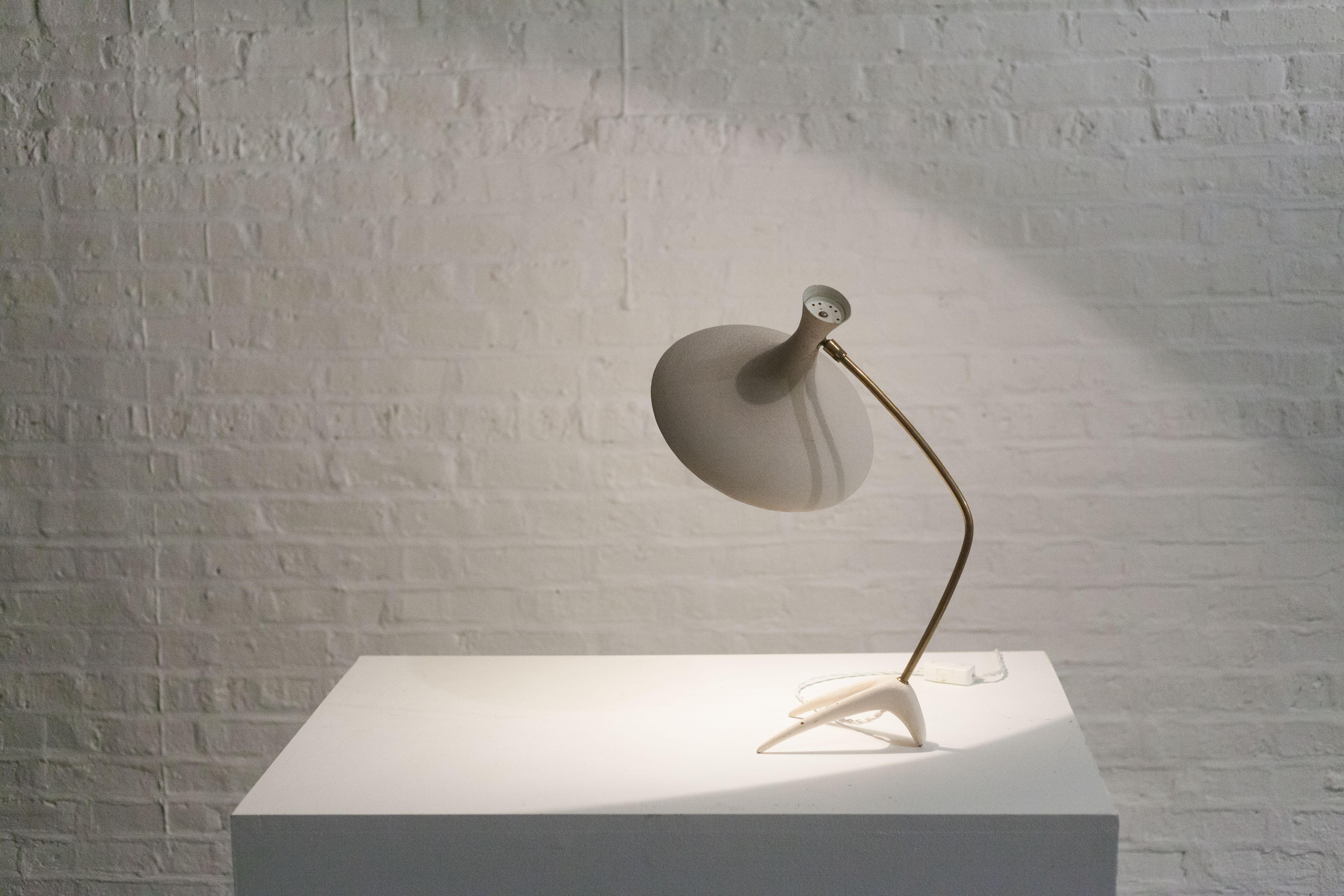 Table Lamp by Cosack Leuchten, White, Germany, 1950s 9