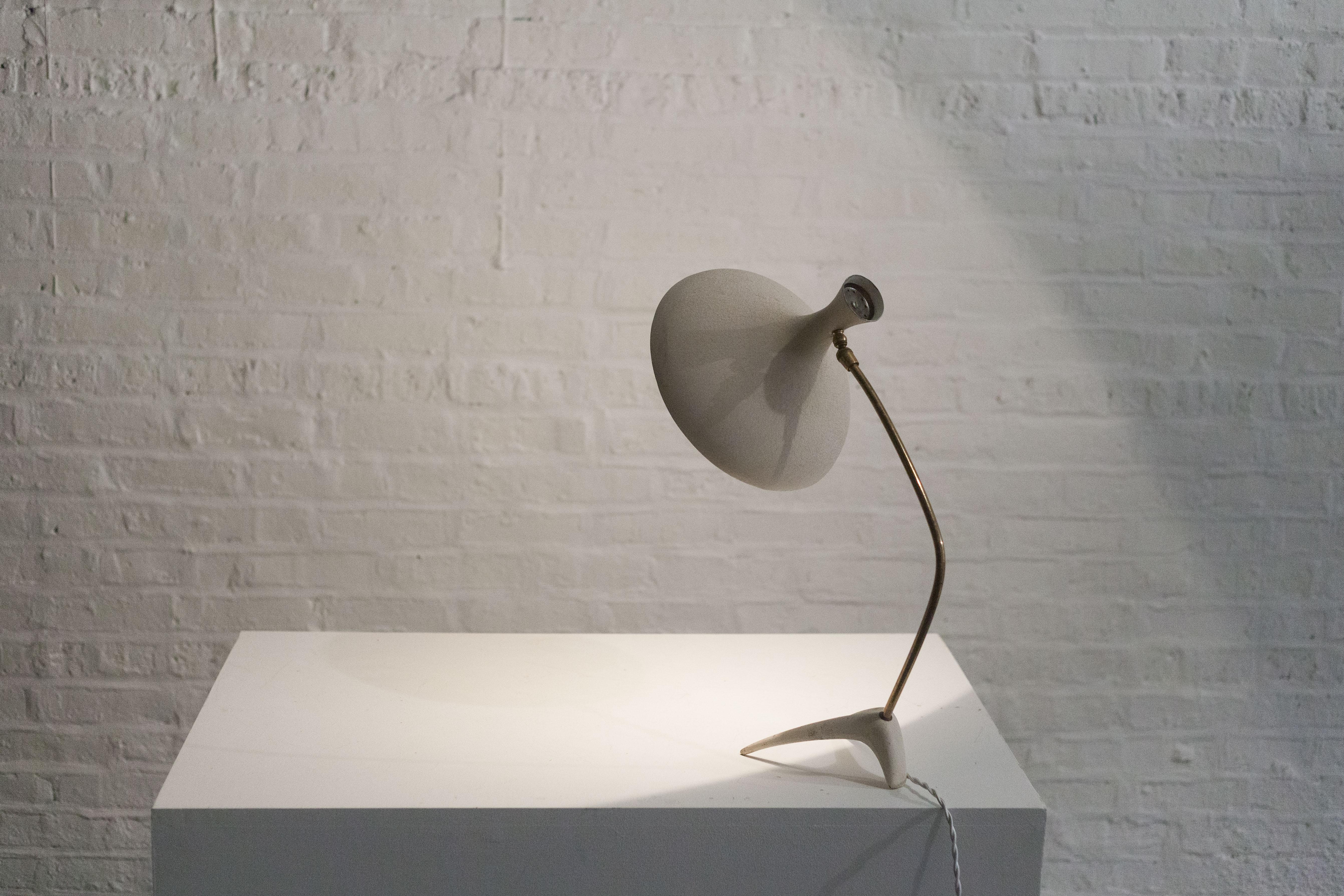 Table Lamp by Cosack Leuchten, White, Germany, 1950s For Sale 7