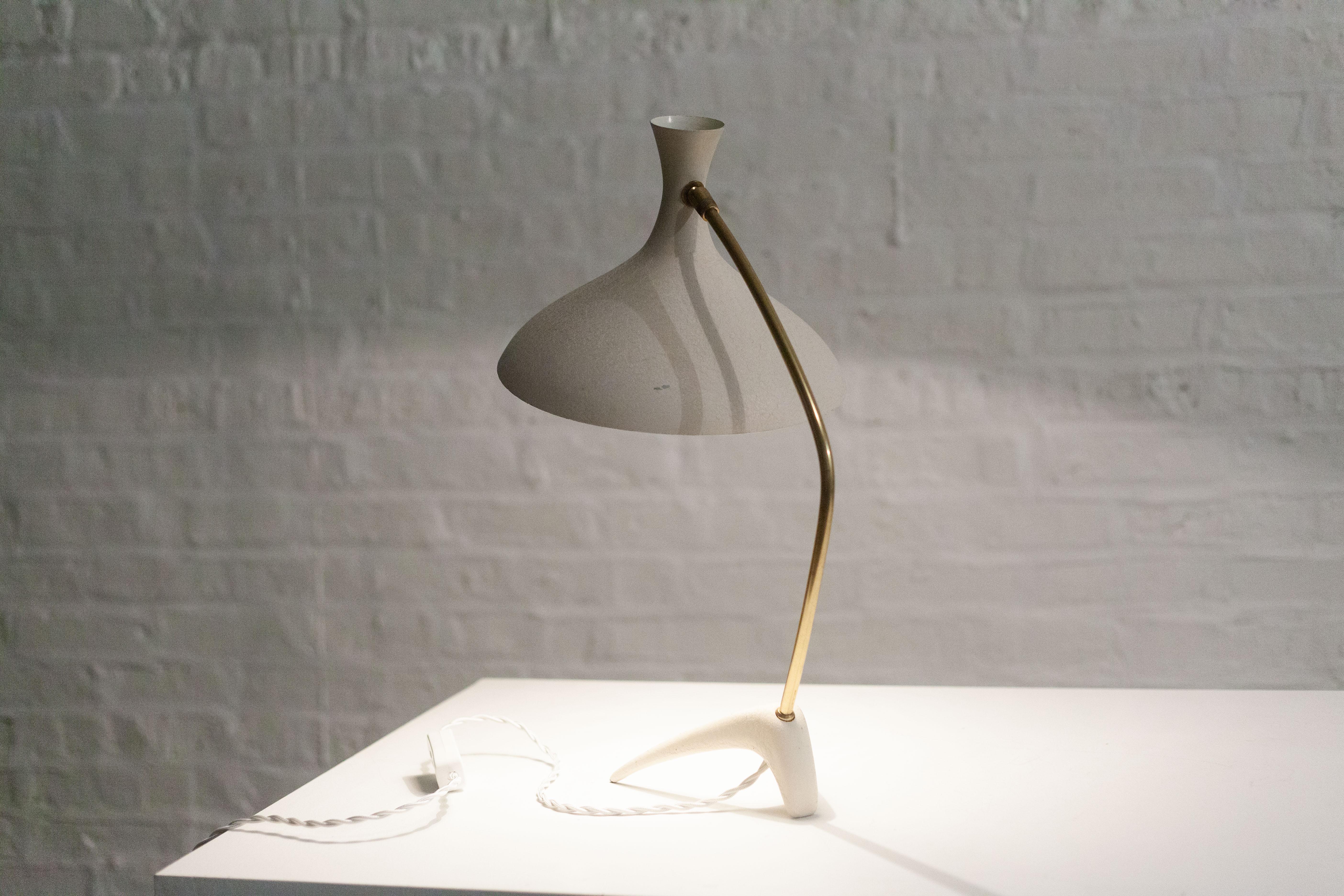 Table Lamp by Cosack Leuchten, White, Germany, 1950s 11