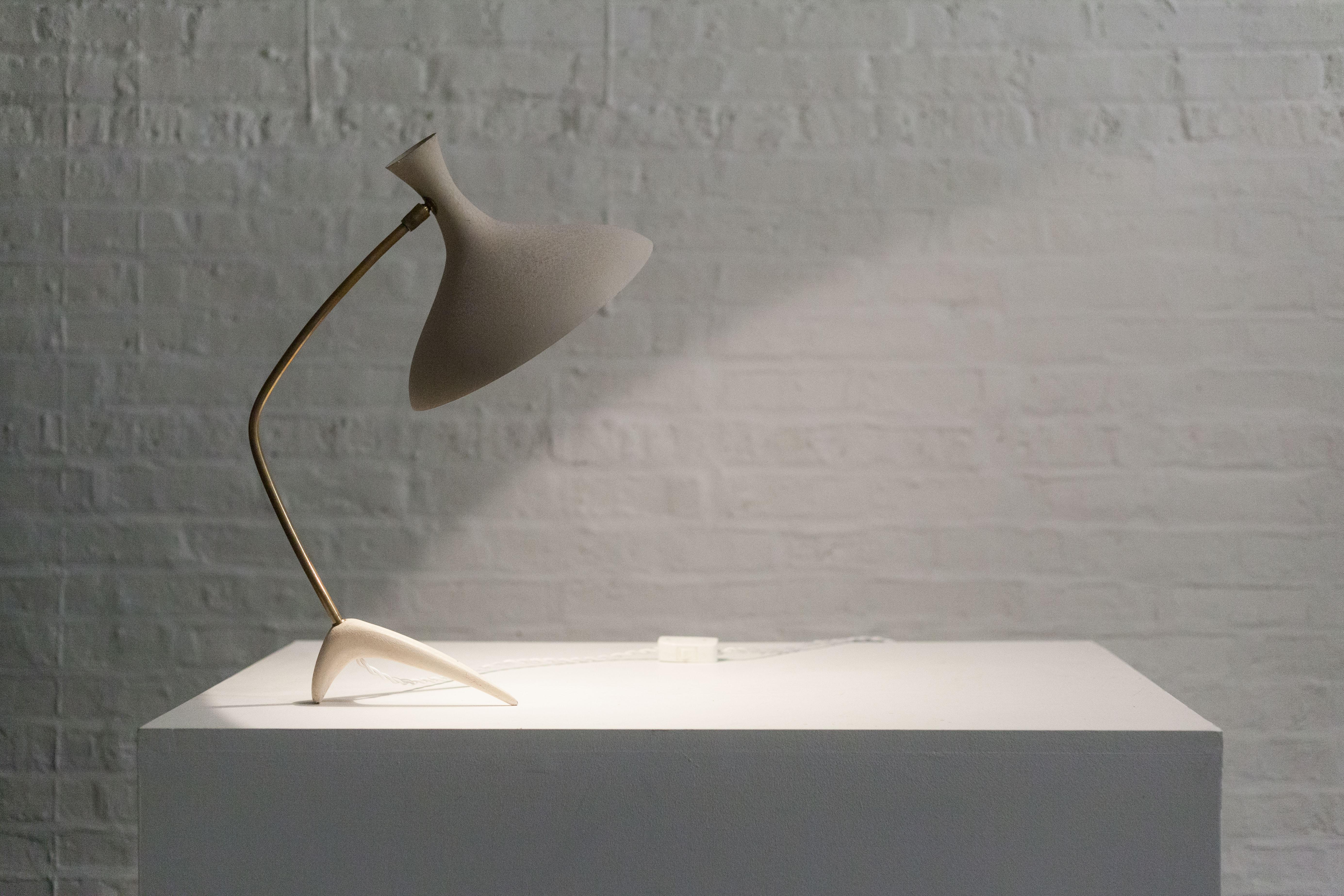 Table Lamp by Cosack Leuchten, White, Germany, 1950s 12