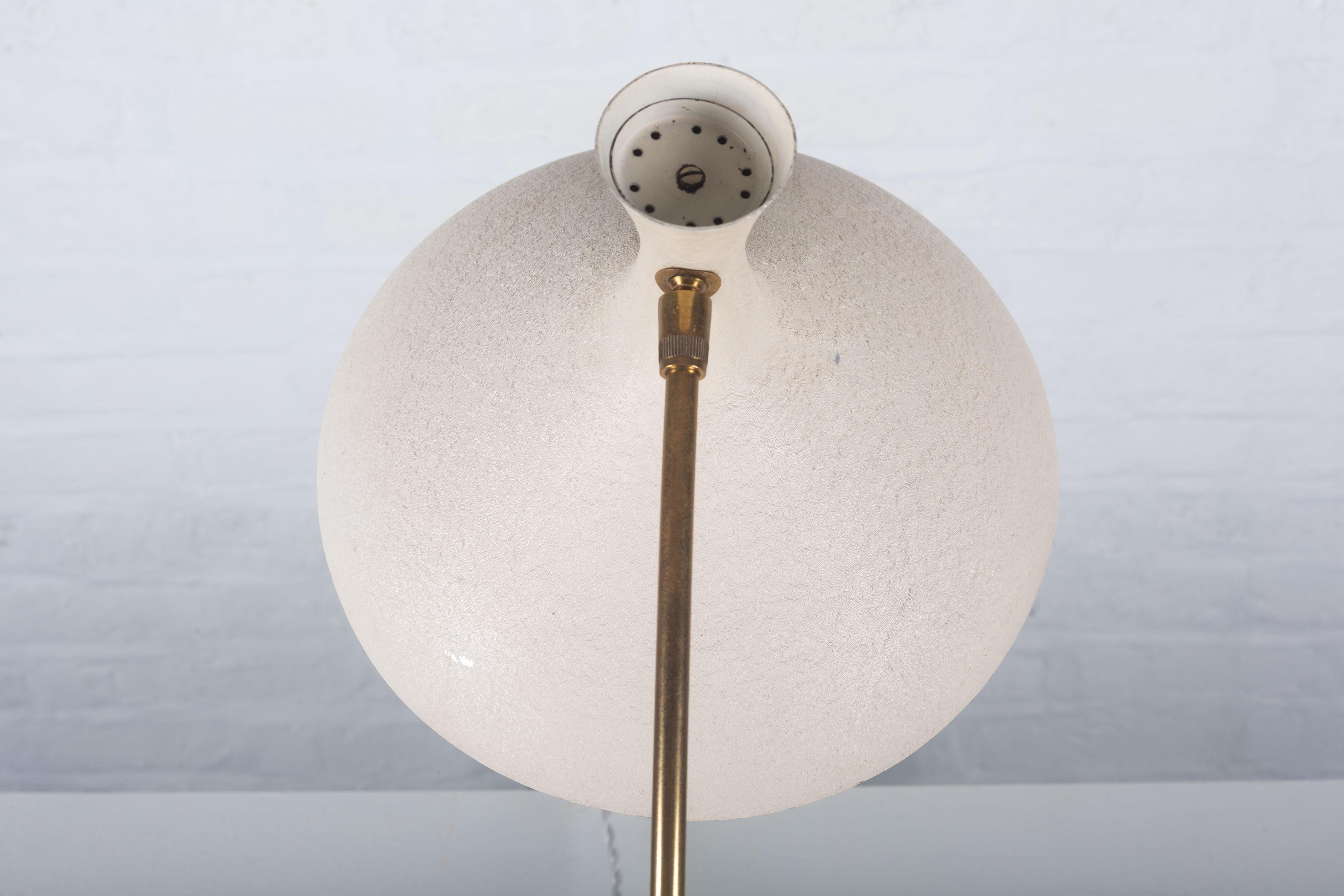 Table Lamp by Cosack Leuchten, White, Germany, 1950s In Good Condition In Chicago, IL
