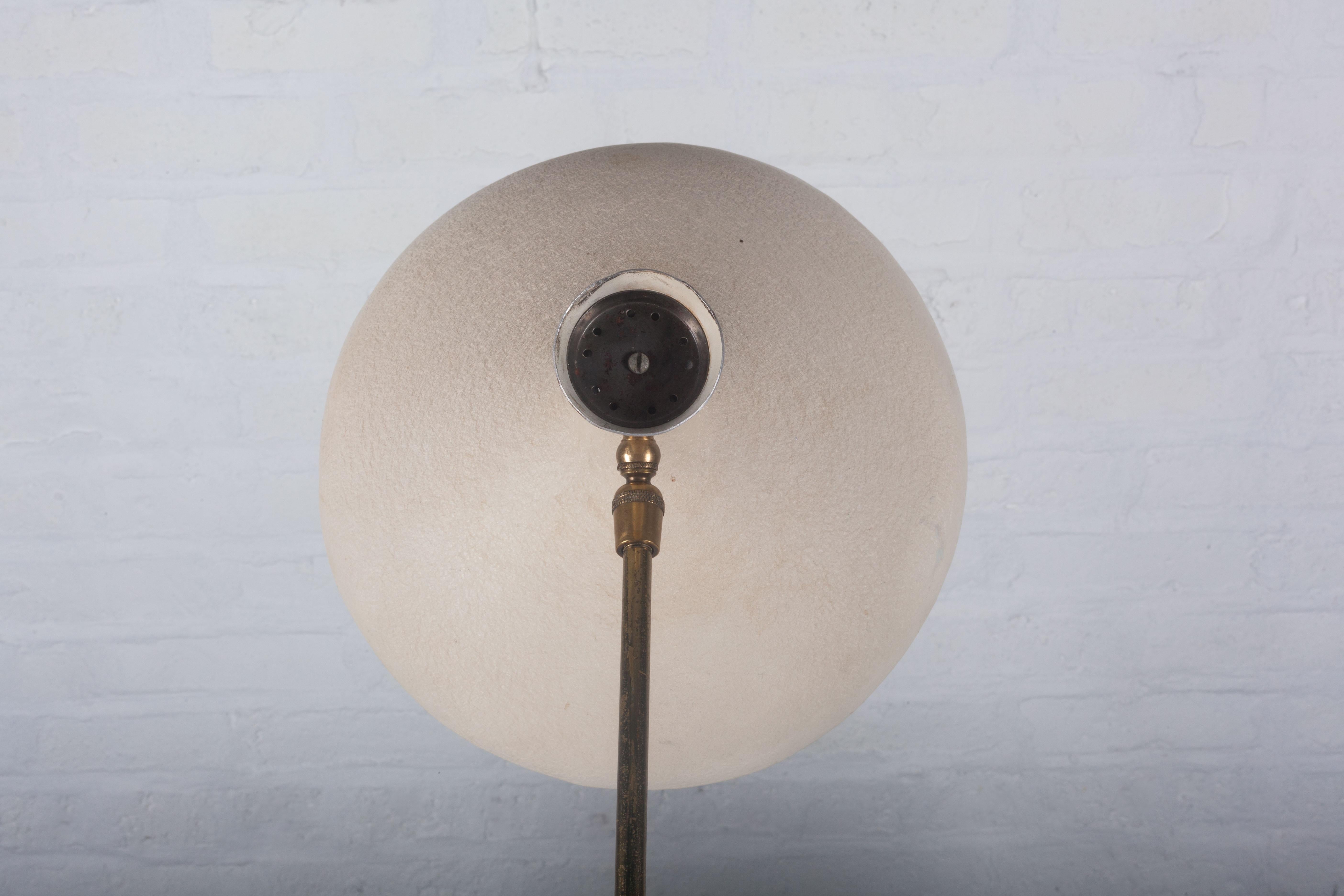 North American Table Lamp by Cosack Leuchten, White, Germany, 1950s For Sale