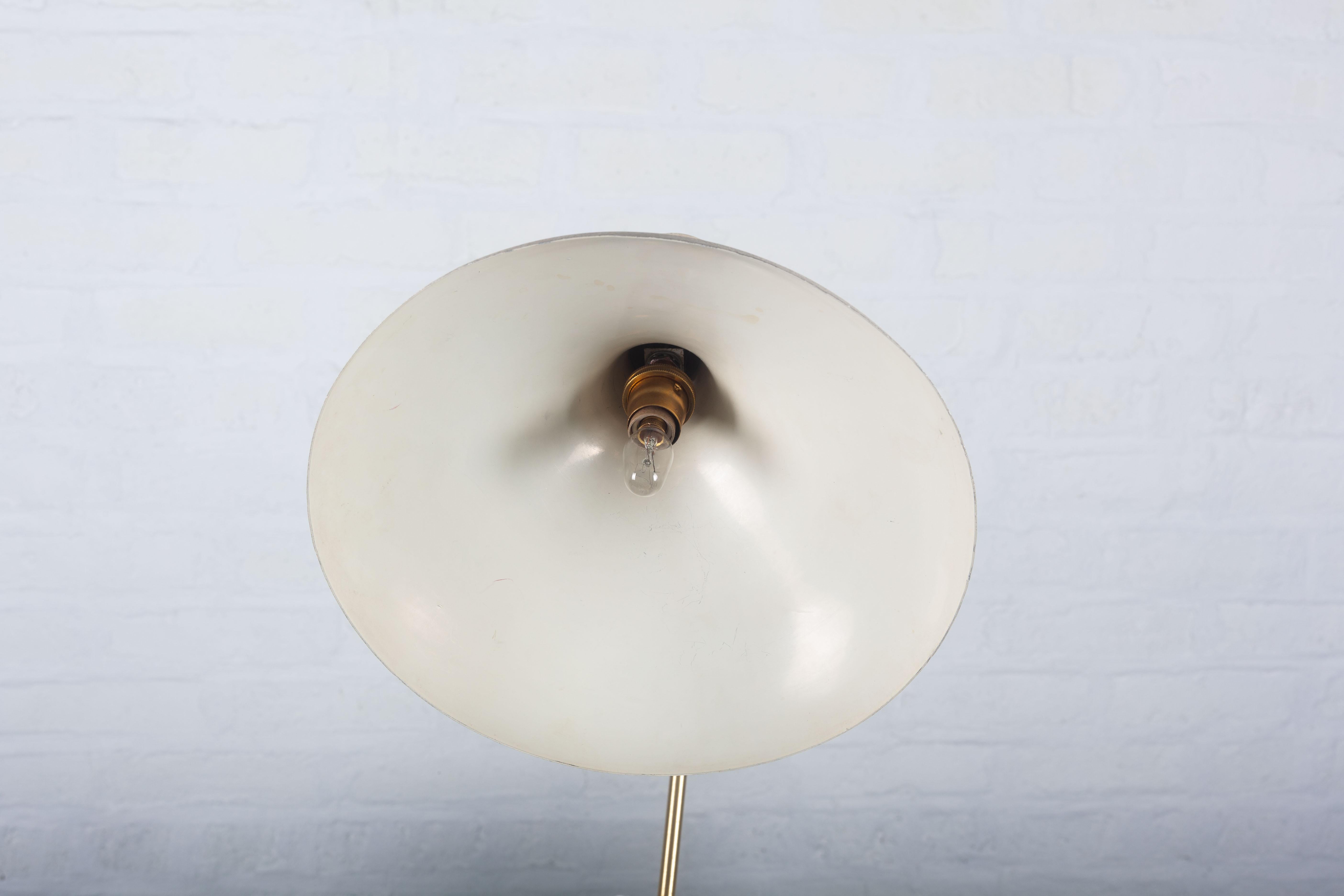 Metal Table Lamp by Cosack Leuchten, White, Germany, 1950s