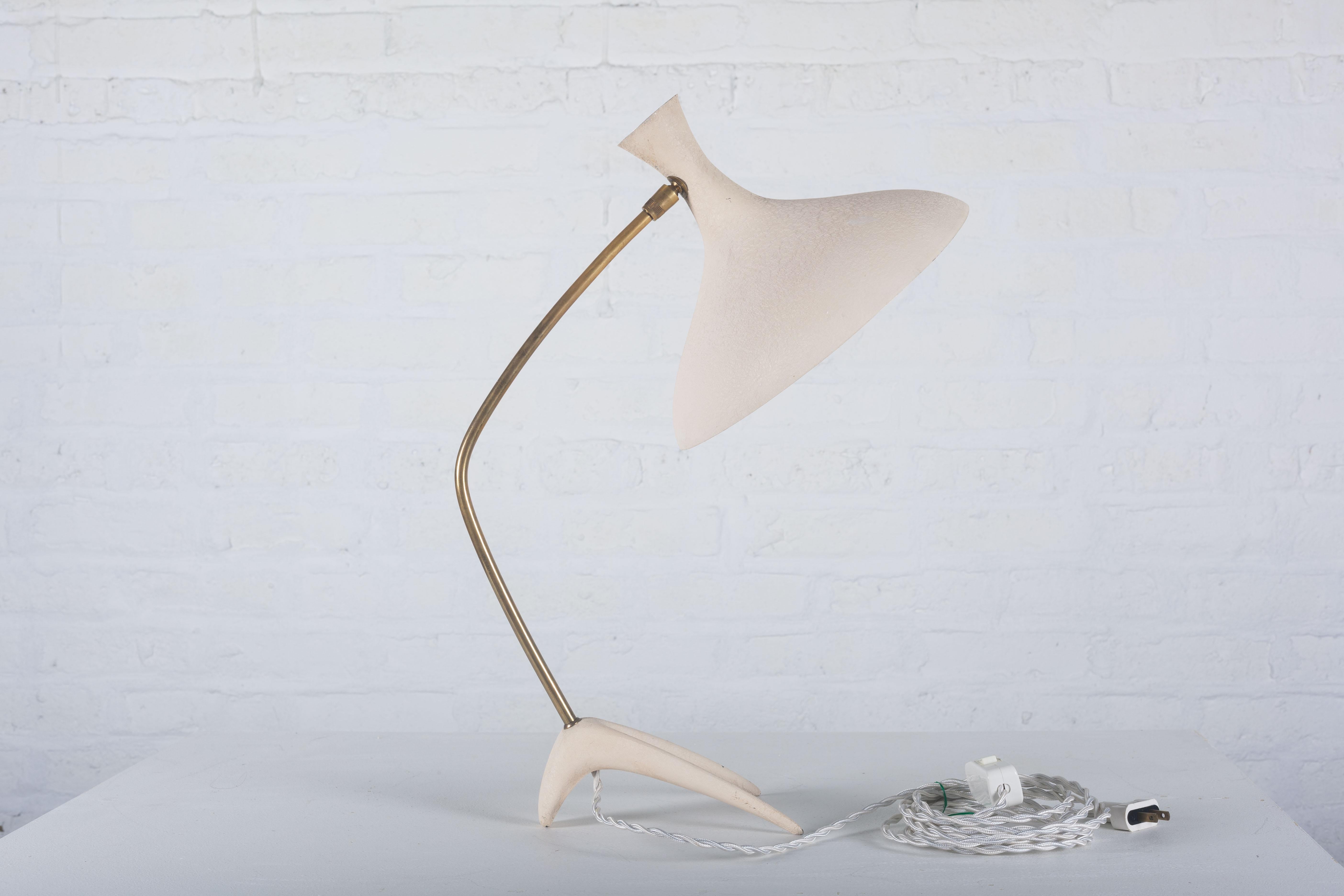 Table Lamp by Cosack Leuchten, White, Germany, 1950s 1