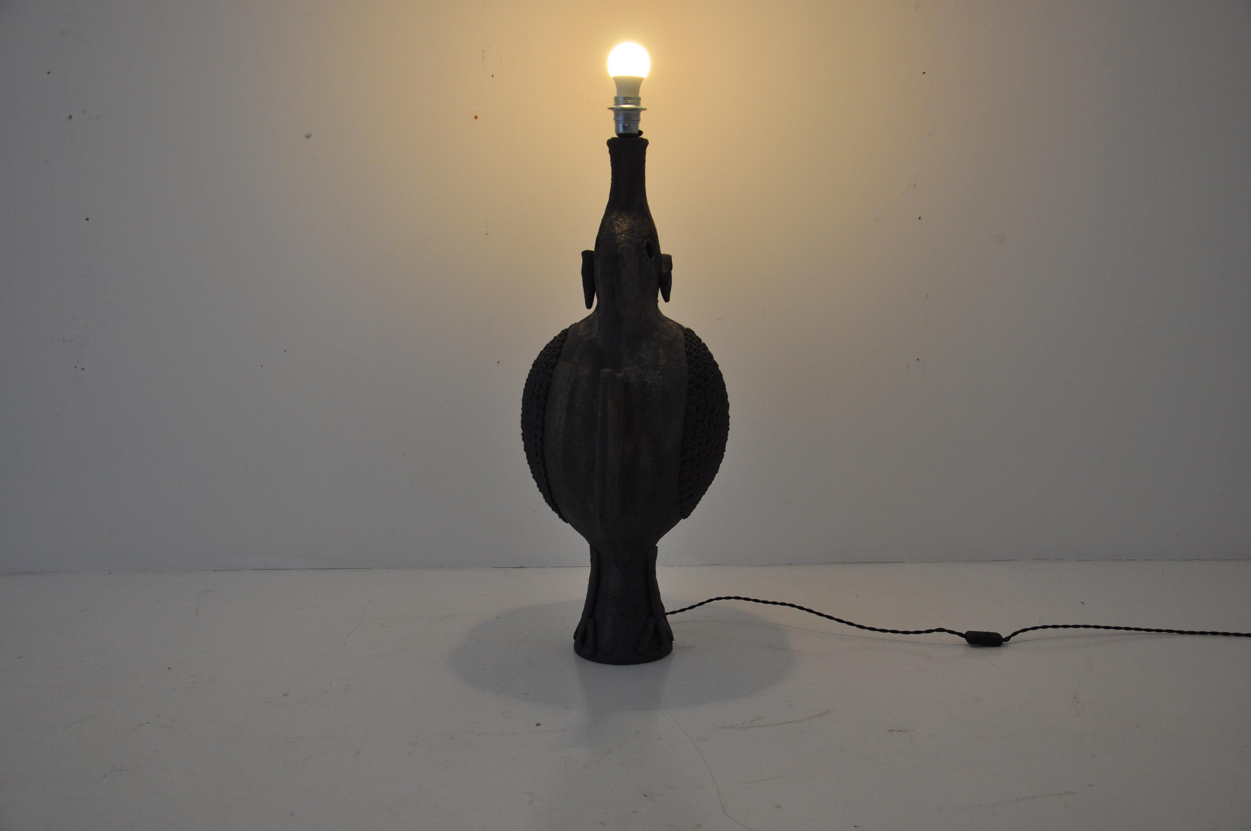 Ceramic Table Lamp by Dominique Pouchain For Sale